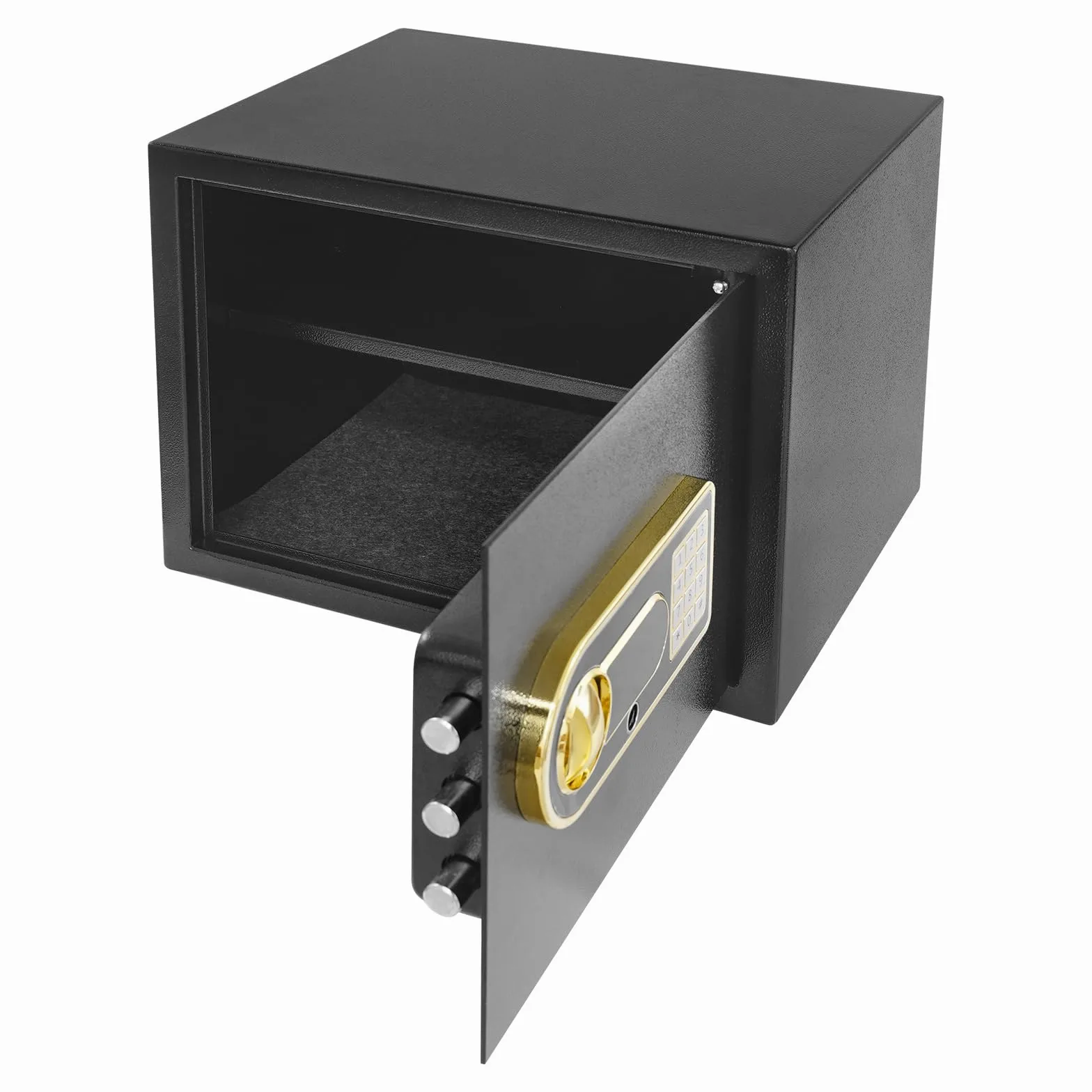 Cassaforte da 30 l, cassaforte ignifuga con serratura a combinazione, sistema di allarme e portafoglio ignifugo, cassaforte per mobili, cassaforte per munizioni, armi, contanti, gioielli, documenti A4