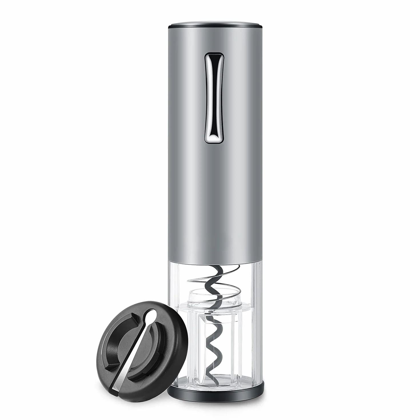 Cavatappi Elettrico Ricaricabile in Acciaio INOX, Apribottiglie Elettrico Professionale con Dispositivo di Rimozione Della Iamina e Cavo di Ricarica Micro USB