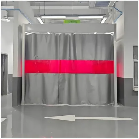 Tenda per Saldatura Rivestita in Silicone, Spessore 1 mm, Schermo ignifugo con Finestra di visualizzazione Rossa, Occhielli Resistenti, barriera Resistente al Calore per Officina Industriale