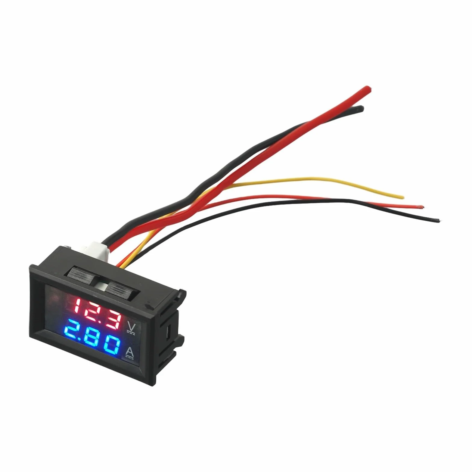 Voltmetro amperometro digitale DC con display a doppio LED di tensione e corrente, supporta intervalli di corrente di 10A, 50A, 100A e tensione fino a 100V (DC 0-100V -100A)