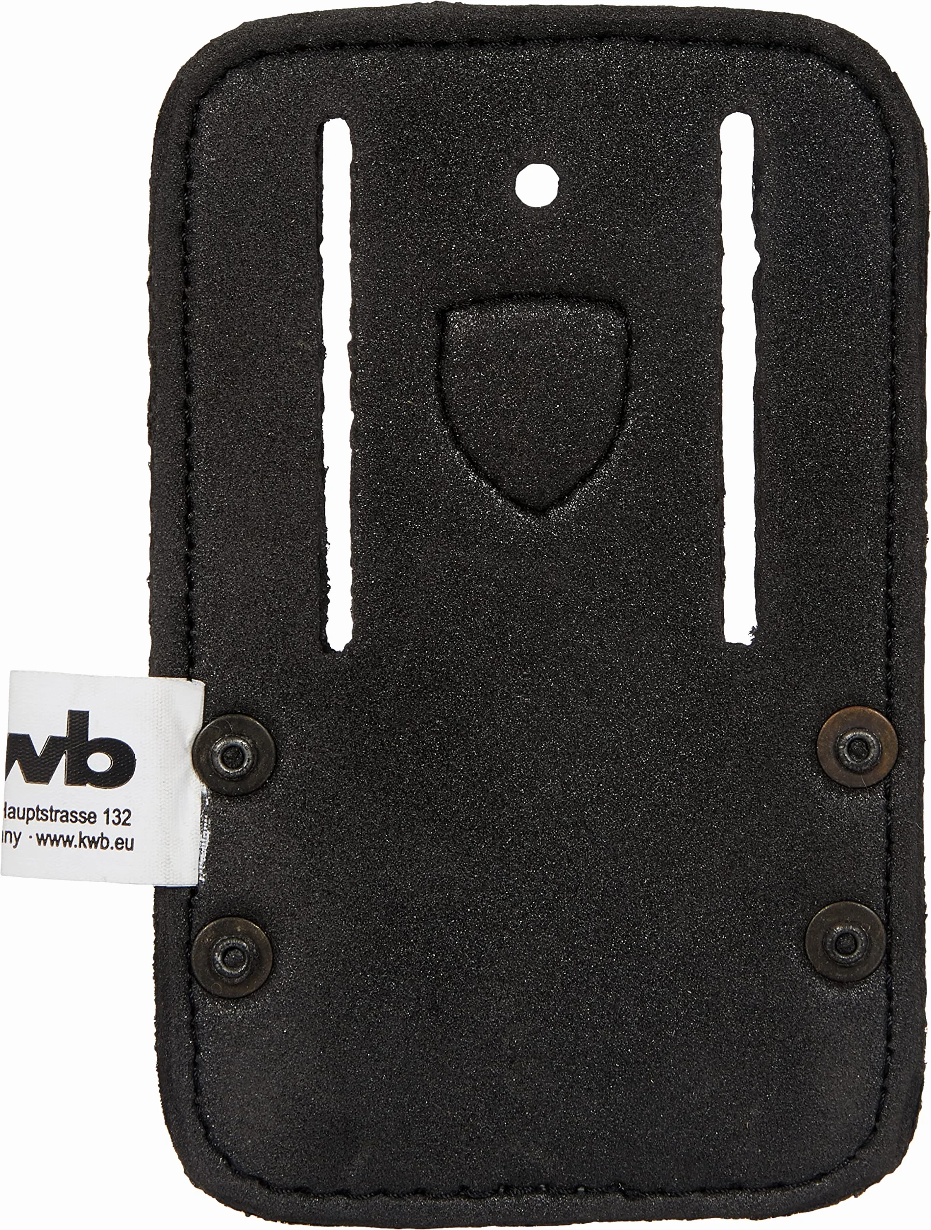 KWB - Supporto per martello 906010 (in pelle, con archetto fisso in metallo, fissabile alla cintura con passanti)