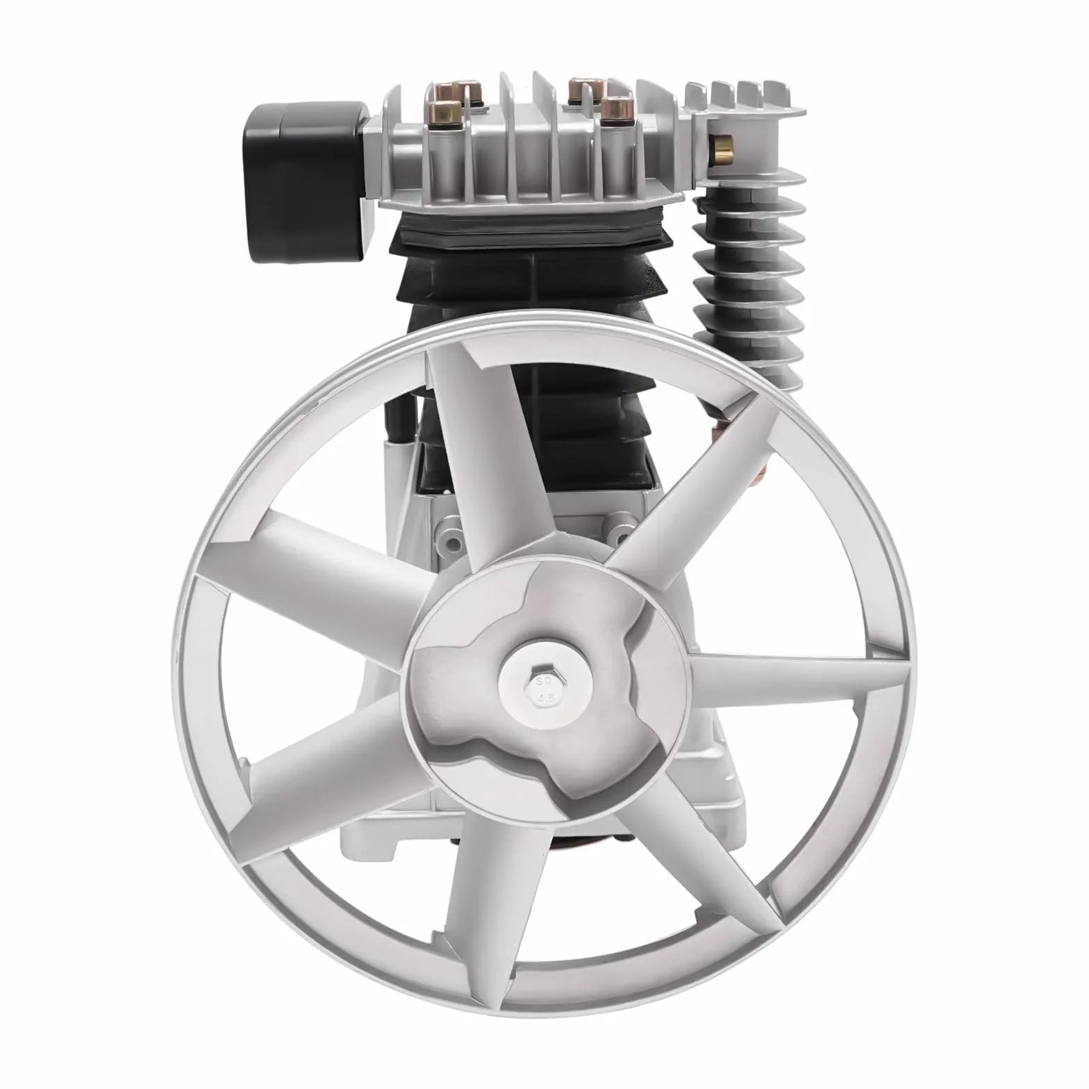 Compressore d'aria da 10 bar, 3 HP, testa della pompa, compressore a pistone con puleggia a 2 cilindri, 2065-420L, a basso rumore, 960 giri/min, cilindro, pistone, stile compressore d'aria, testa