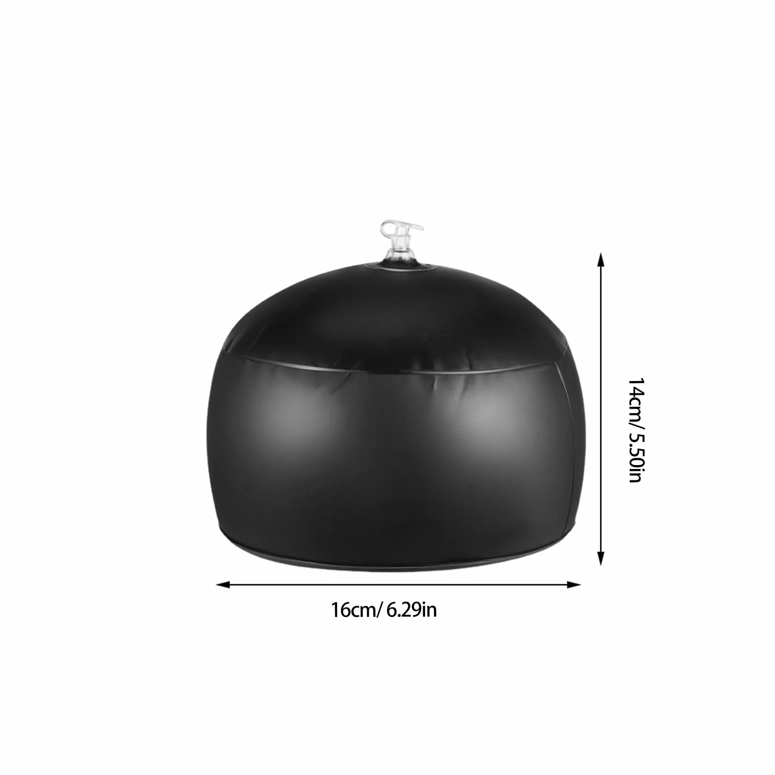 Healvian 2 Pezzi Sagomatore per Cappellino da Baseball in Pvc Nero, Supporto Gonfiabile per Cappelli