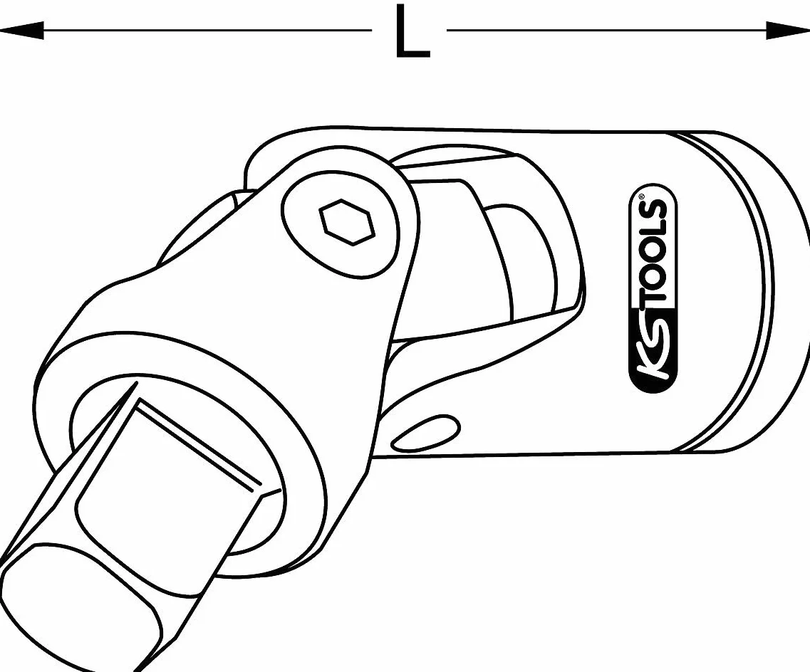KS Tools 917.1250 Snodo Sferico Power, 1/2"
