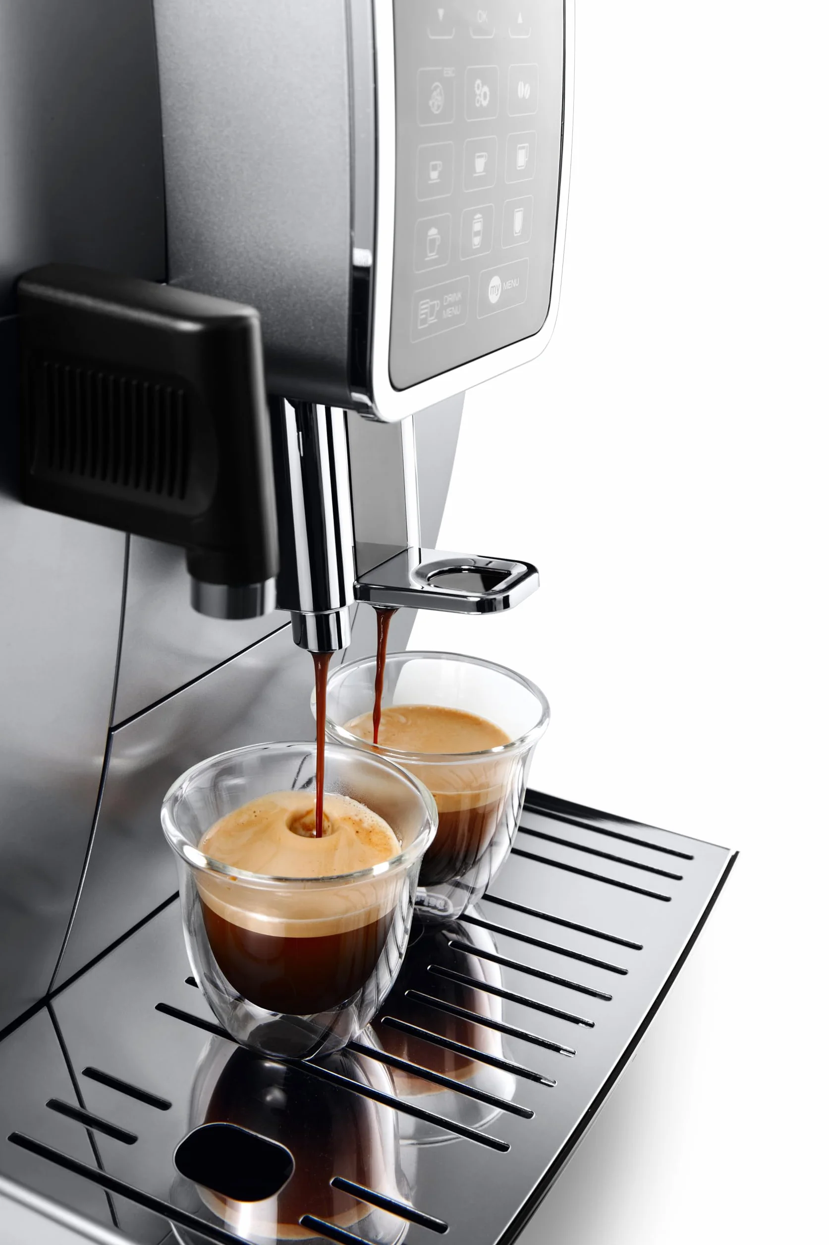 De'Longhi DLSC310 Bicchieri Espresso Vetro Doppia Parete 90 ml Set 2 Pezzi