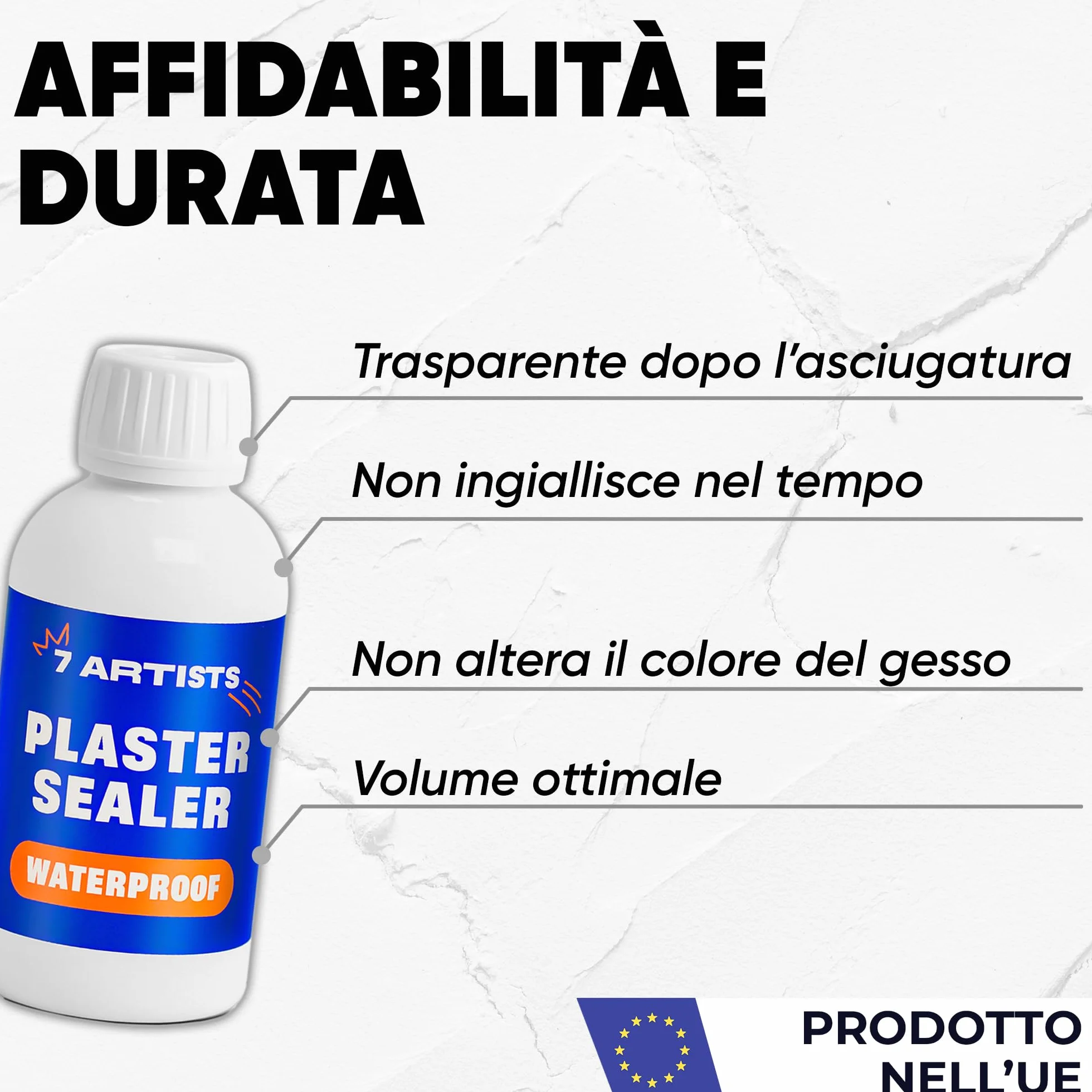 Sigillante Liquido per Gesso 125 ml Trasparente – Impermeabilizzante Gesso per Stampi e Polvere di Ceramica | Vernice Protettiva per Oggetti e Creazioni Artistiche da Interni