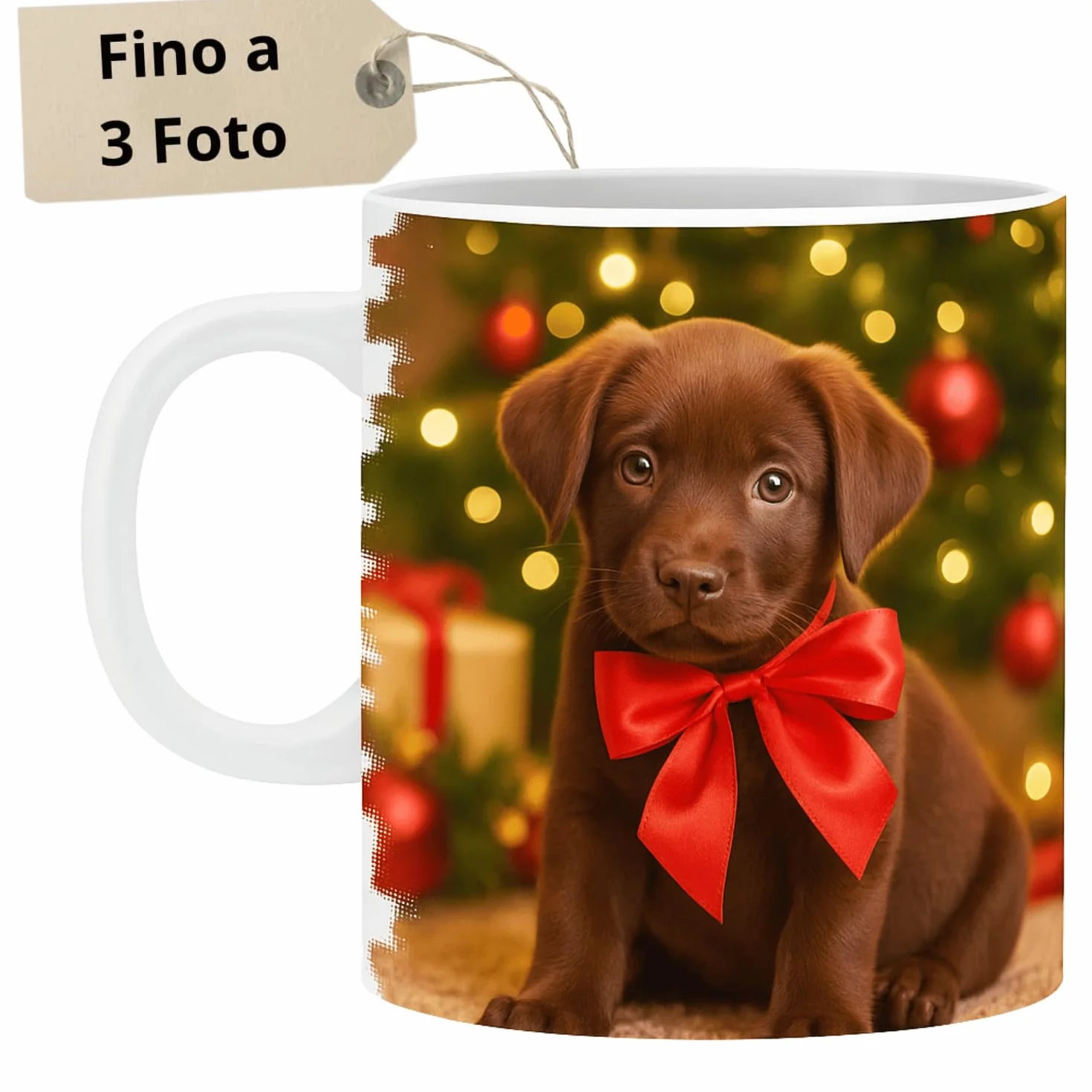 Tazza Personalizzata 325 ML Ceramica 3 Foto Made in Italy Idea Regalo Compleanno