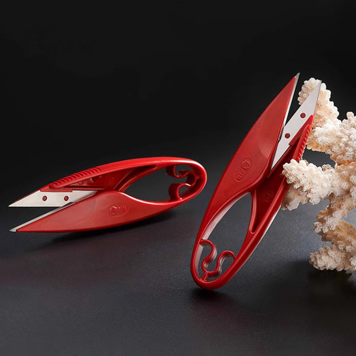 Forbici per Tessuto Forbicine Sarta in Inossidabile Rosso per di Stoffa e Carta, Accessori Cucito Versatili per Artigianale
