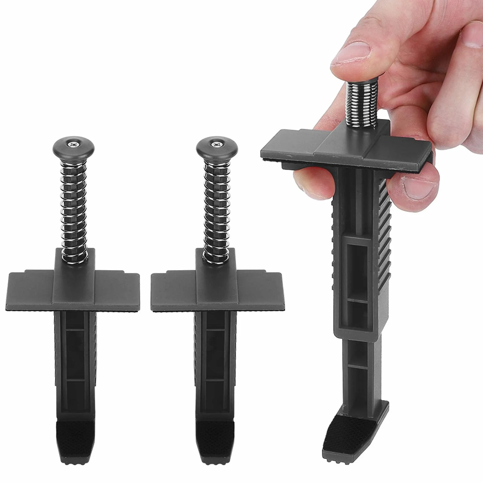 Brick Line Clips Line Runners, 2Pcs Brick Liner Runner Cassetto del Filo Strumento per muratura Strumento di misurazione livellamento per Attrezzatura da Costruzione(Nero)