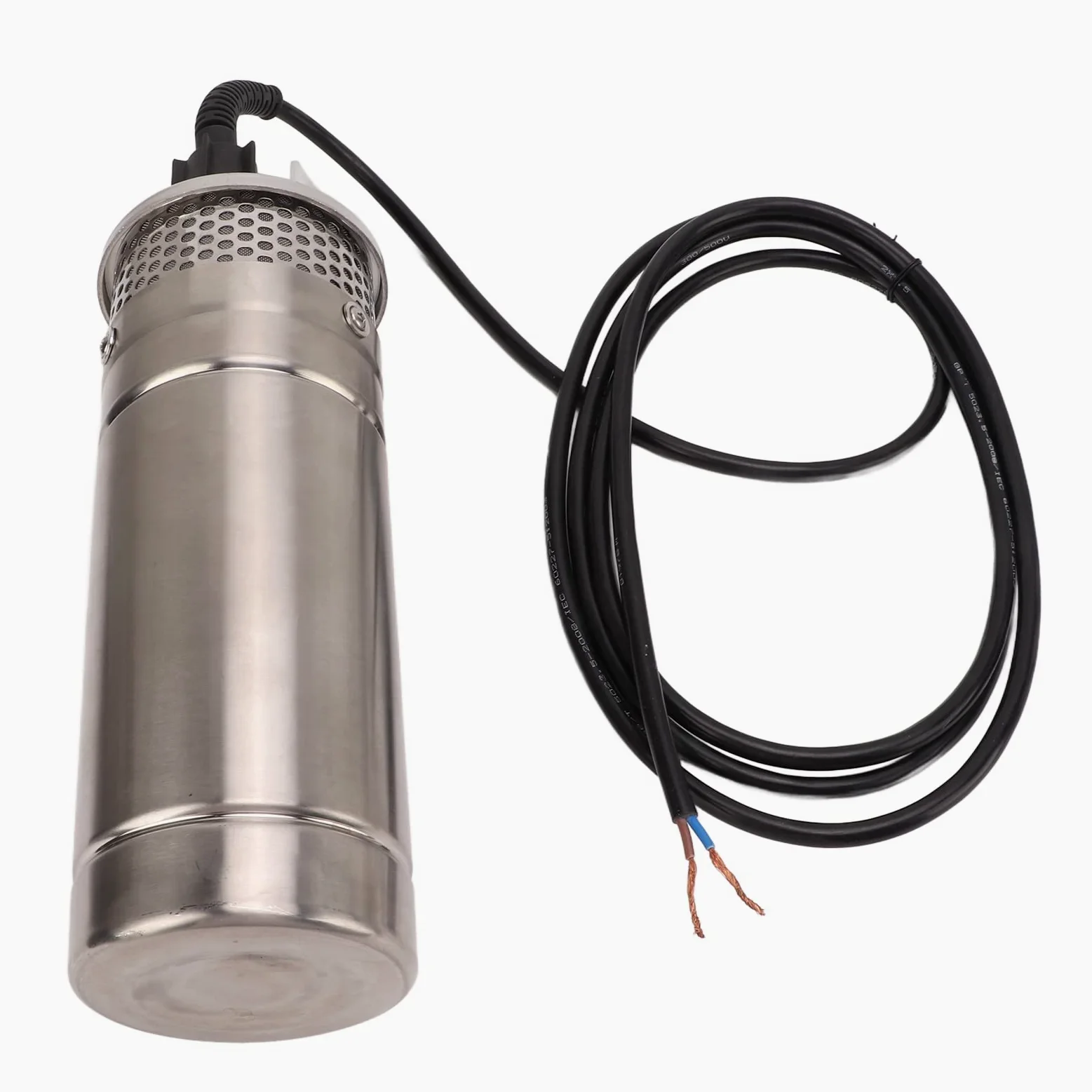 Fafeicy Kit Pompa Ad Energia Solare Pompa Sommergibile per Pozzo Profondo da 12 V con Potenza di 120 W Sollevamento di 230 Piedi Flusso di 3,2 GPM Corpo in Acciaio Inossidabile per (DC12V)