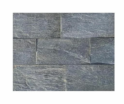 Kalu Creations – Rivestimento in Serizzo Verde Naturale 30x15 cm (8 Pezzi) – Pietra Antiscivolo e Impermeabile per Interno ed Esterno – Design Elegante per Pareti, Caminetti, Facciate