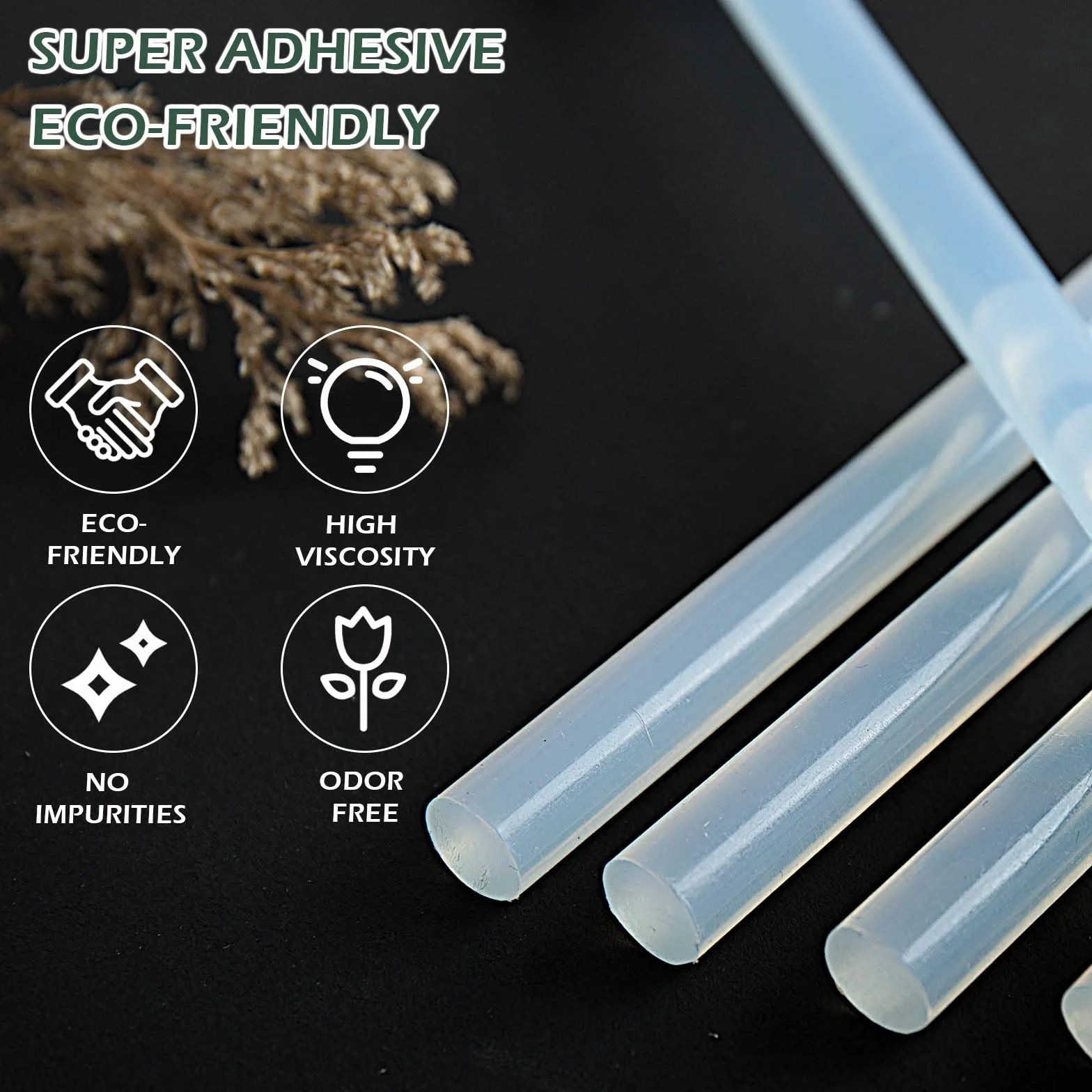 40 pezzi di stick di colla a caldo Ø 11 mm x 190 mm, mini stick di colla trasparenti, stick di colla standard per comuni pistole a caldo, stick di colla per lavori fai-da-te, riparazioni e decorazioni
