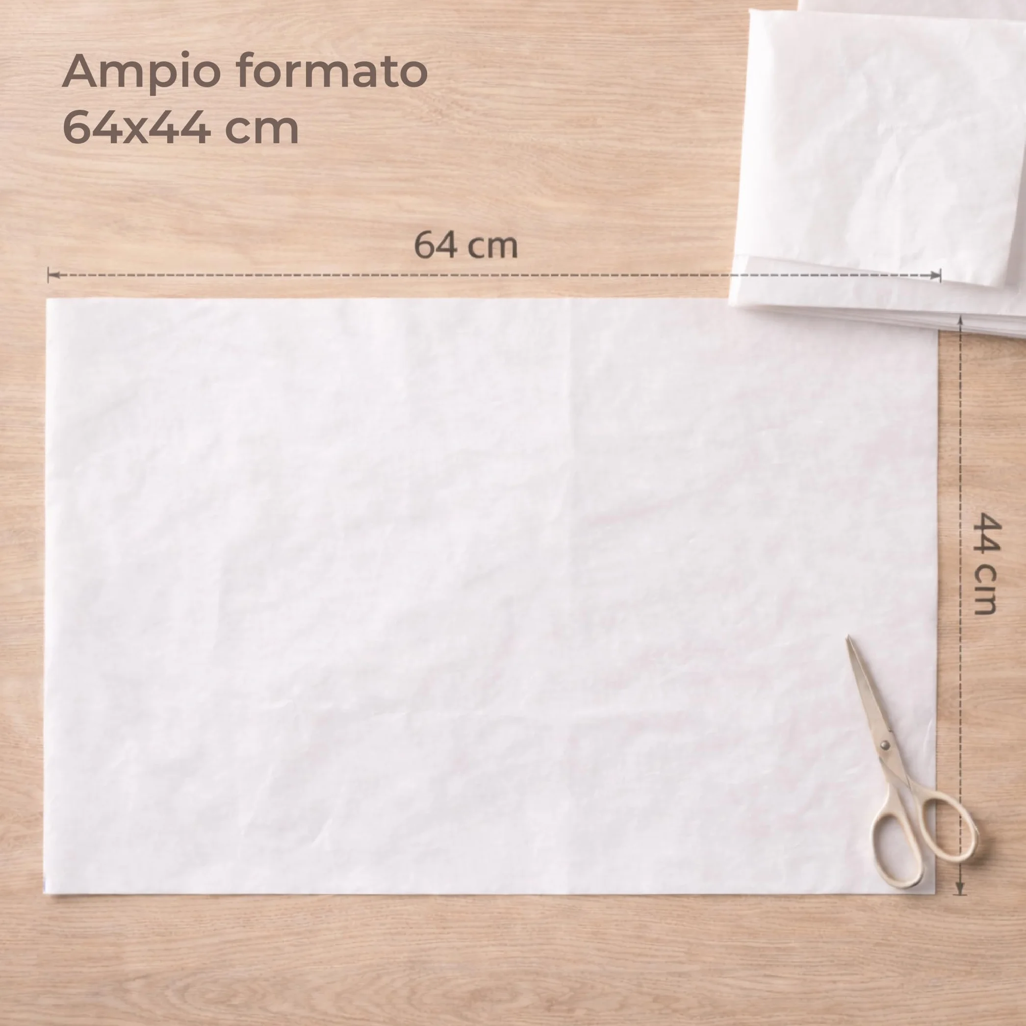 Carta Velina Bianca 64x44 cm 200 g 27 fogli per Cartamodelli Copiativa Tessuti Confezioni Regalo Decoupage