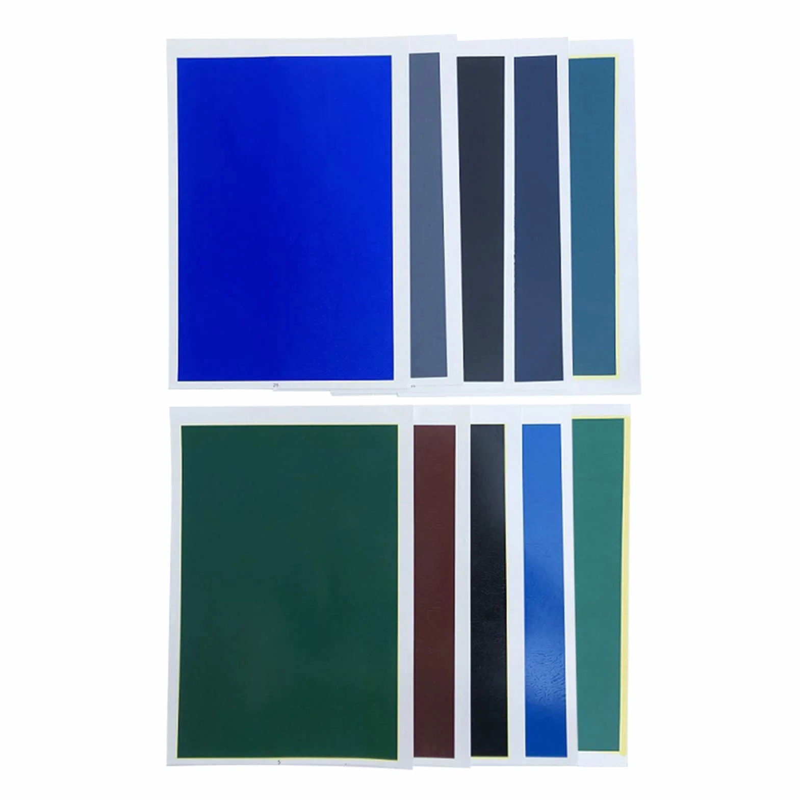 10 fogli di carta multicolore per incisione laser, non metallica, per fai da te, ceramica e pietre, ideale per incisori e progetti artigianali, 27 x 39 cm
