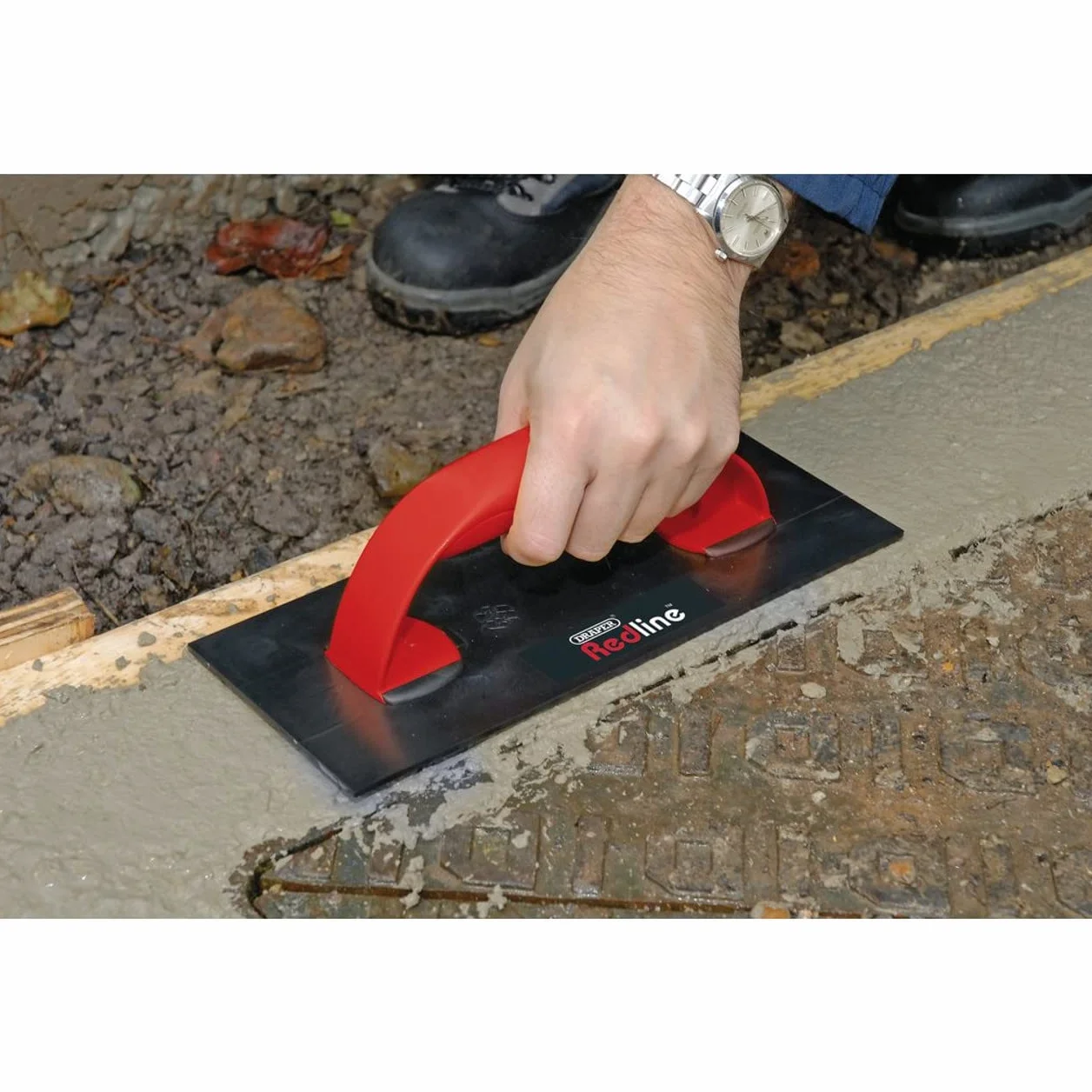 Draper Redline 68496 - Galleggiante per intonacatura, 278 x 115 mm, manico in ABS, strumento per intonacare, galleggiante per gogna, plastica ABS di alta qualità