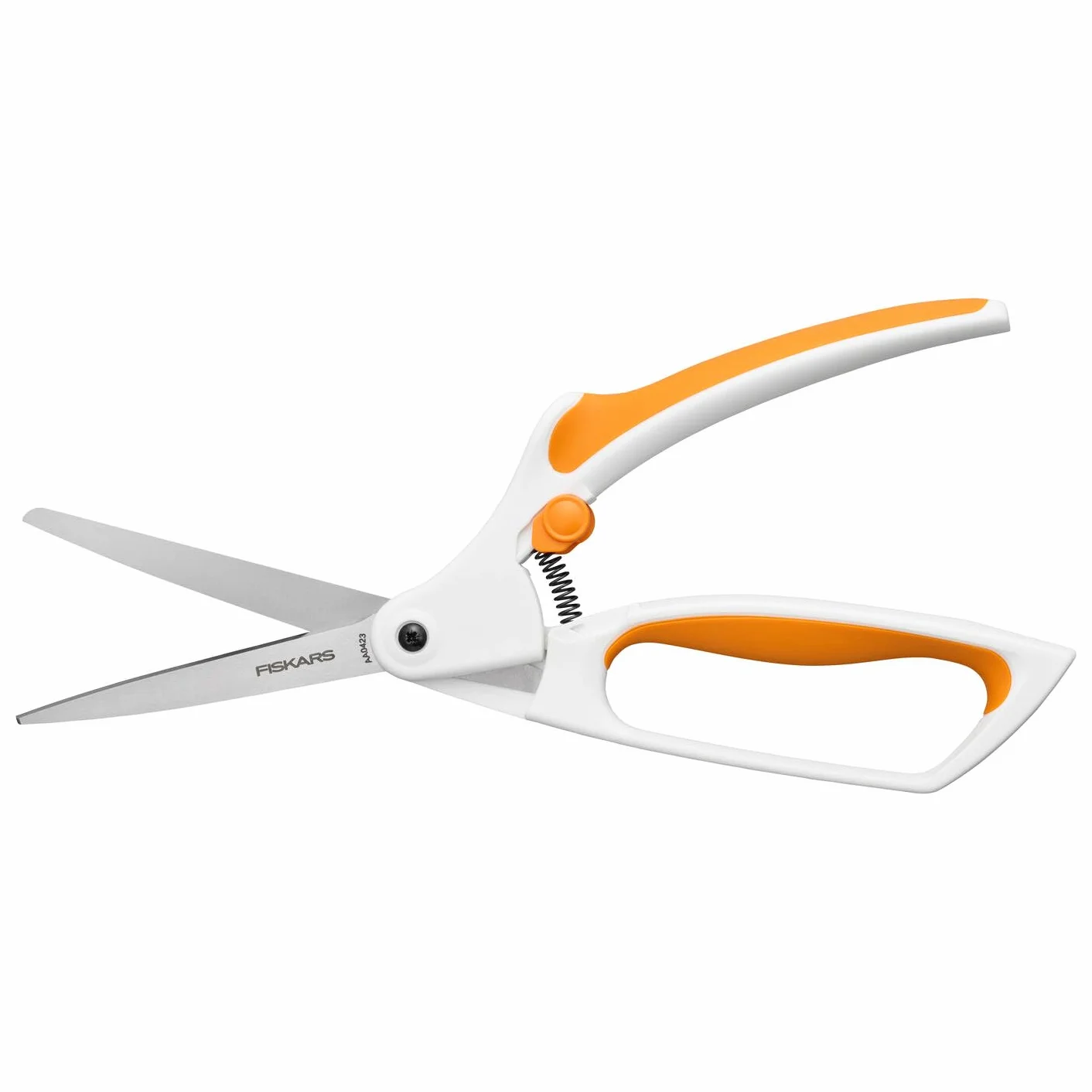 Fiskars Forbici Softgrip per Tessuti, Lunghezza: 26 cm, Lama in Acciaio Inox/Manici in Plastica, Bianco, Easy Action, 1070070
