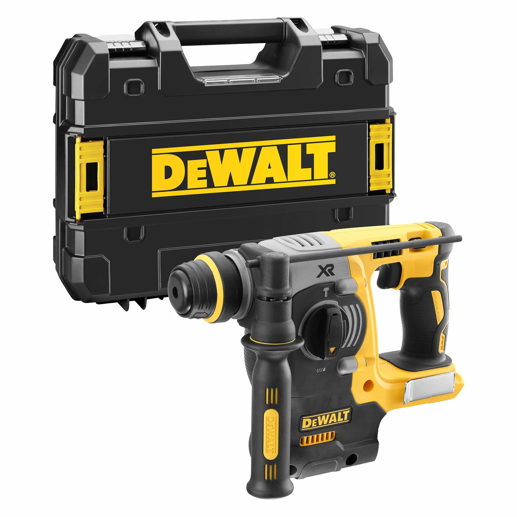 DEWALT 18V XR Trapano a Percussione Brushless SDS-Plus 24mm, Unità Singola, DCH273NT-XJ