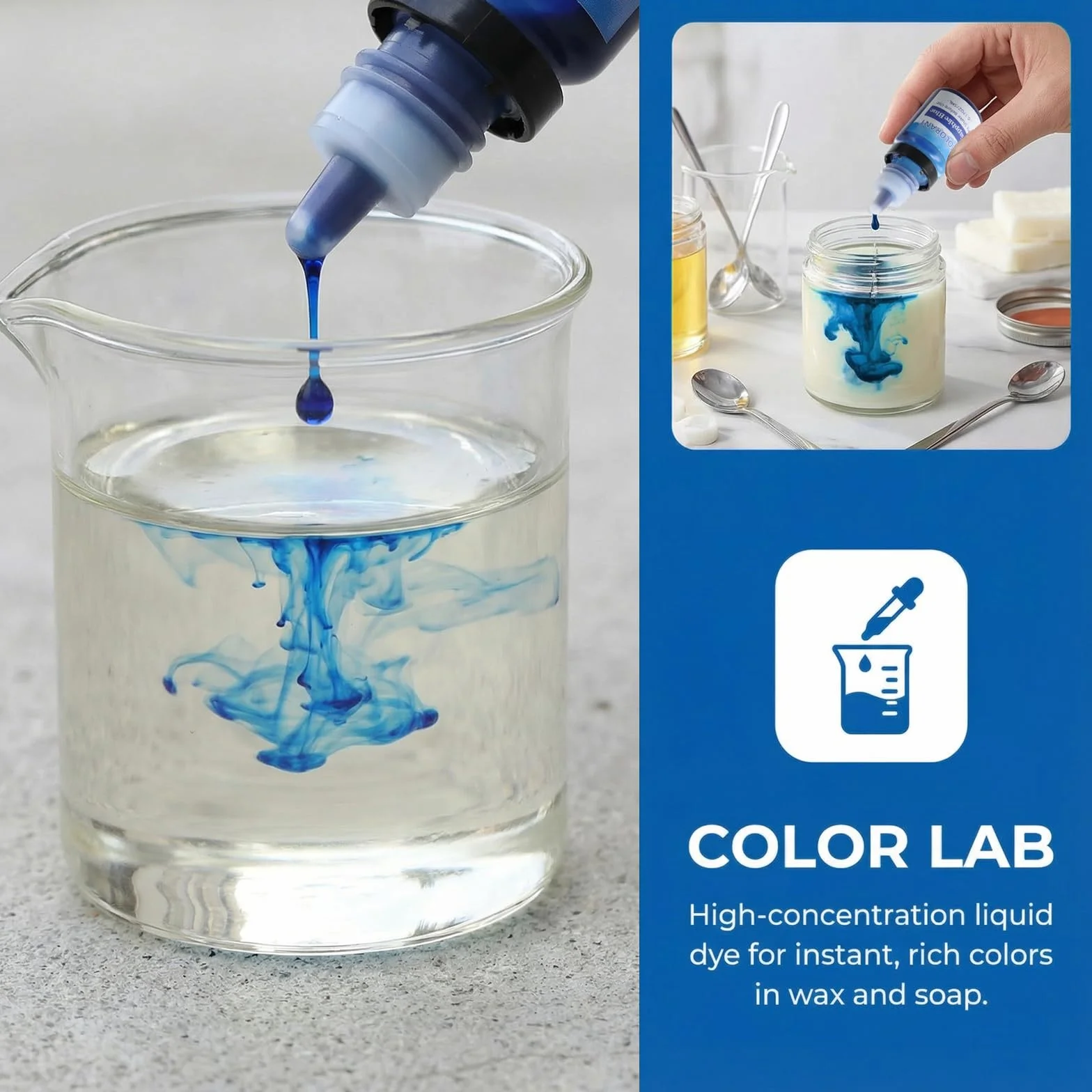 20 Colori Coloranti per Candele, Kit Liquidi per Candele Fai da Te, Colori a Cera Altamente Concentrati per Cera di Soia, Gel e Paraffina 5ML