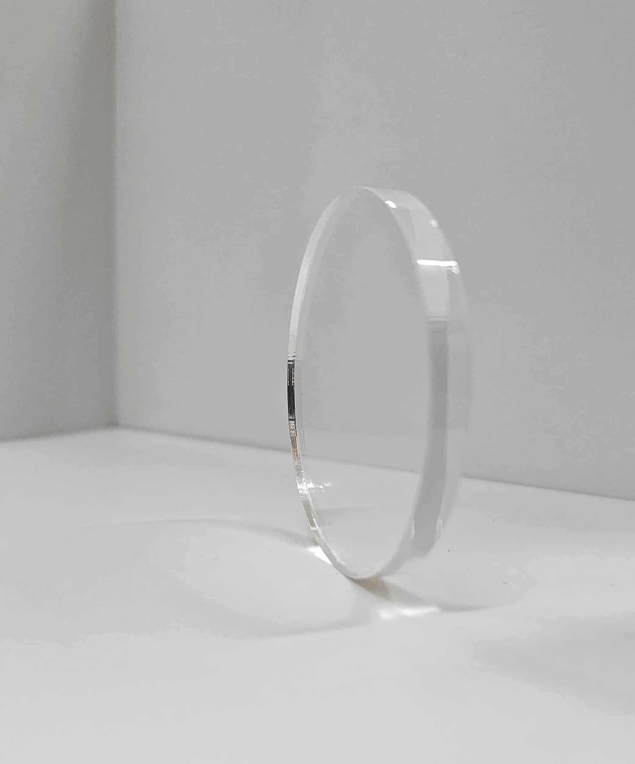 Generico Dischi - Cerchi Vetro Acrilico/ACRLIYC Glass 10 MM - Diametro CM: 5/10/15/20/25/30/35/40/45/50/55/60/65/70/75/80/85/90/95/100 (30 CM, Trasparente)