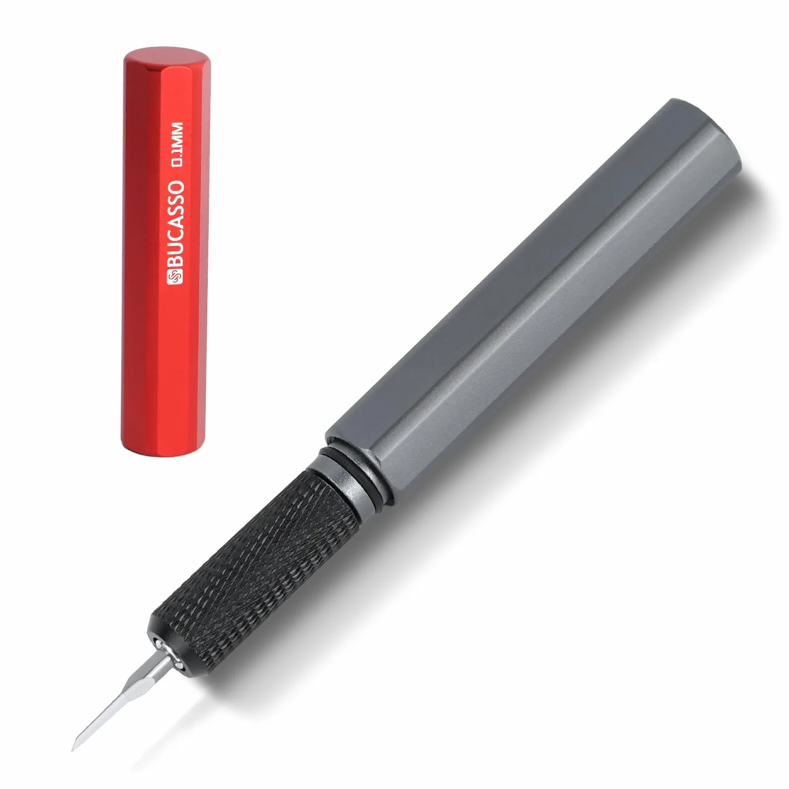 Model Scriber, Line Scriber con lame in acciaio al tungsteno, strumento per tracciare modelli per hobby di modellismo, modelli in plastica, linee incise intagliate in resina GK (0,1 MM)