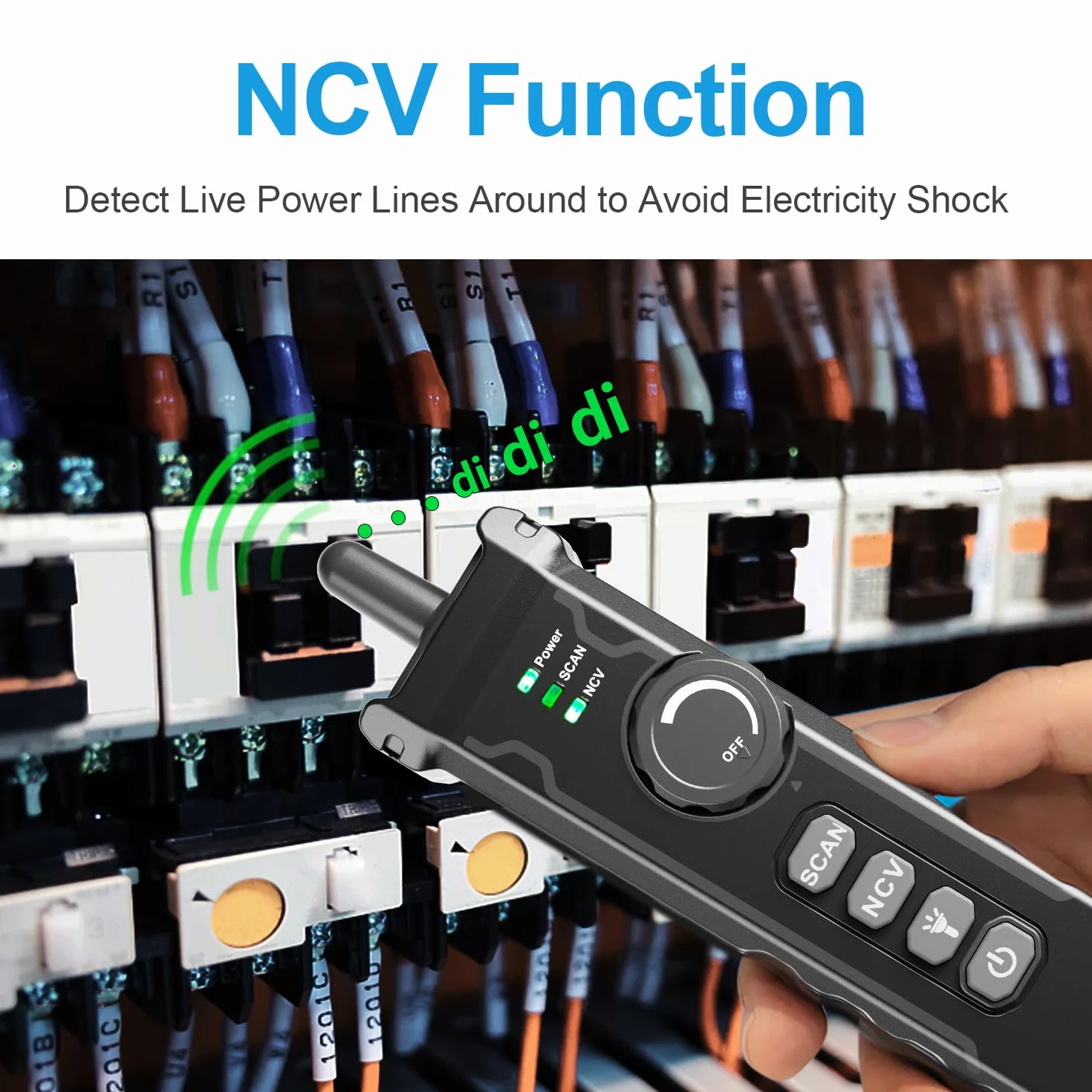 NOYAFA NF-8506 Tester di Cavi di Rete – Tester Ethernet con Ping, Scansione IP e TDR, Test Velocità Rete, Lampeggio Porte, Rilevatore Cavi RJ45 RJ11, CAT5 CAT6