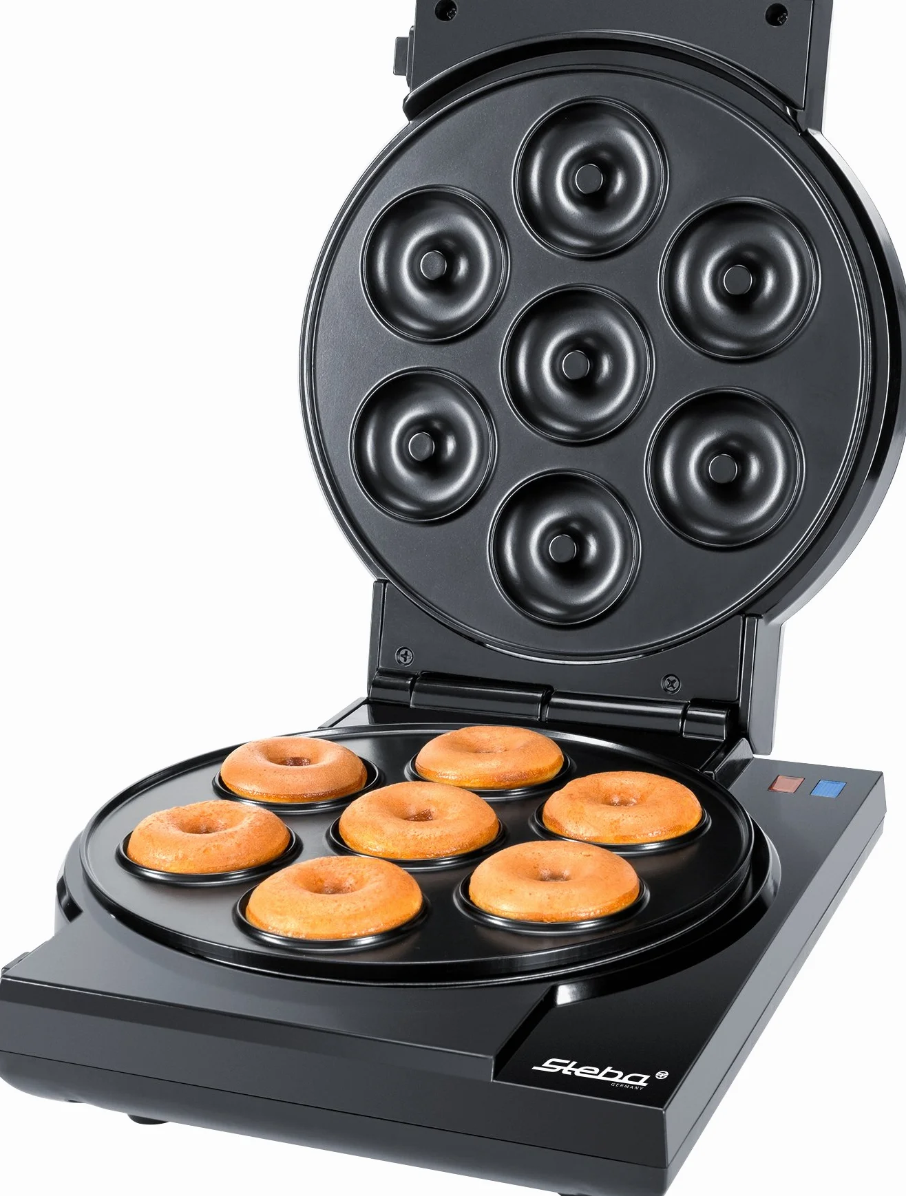 Steba Elettrodomestici Cake Maker 3 in 1, 3 piastre antiaderenti per cake pop, muffin e ciambelle, le piastre sono facilmente rimovibili premendo un pulsante, con supporto per Cake Pop e bastoncini,