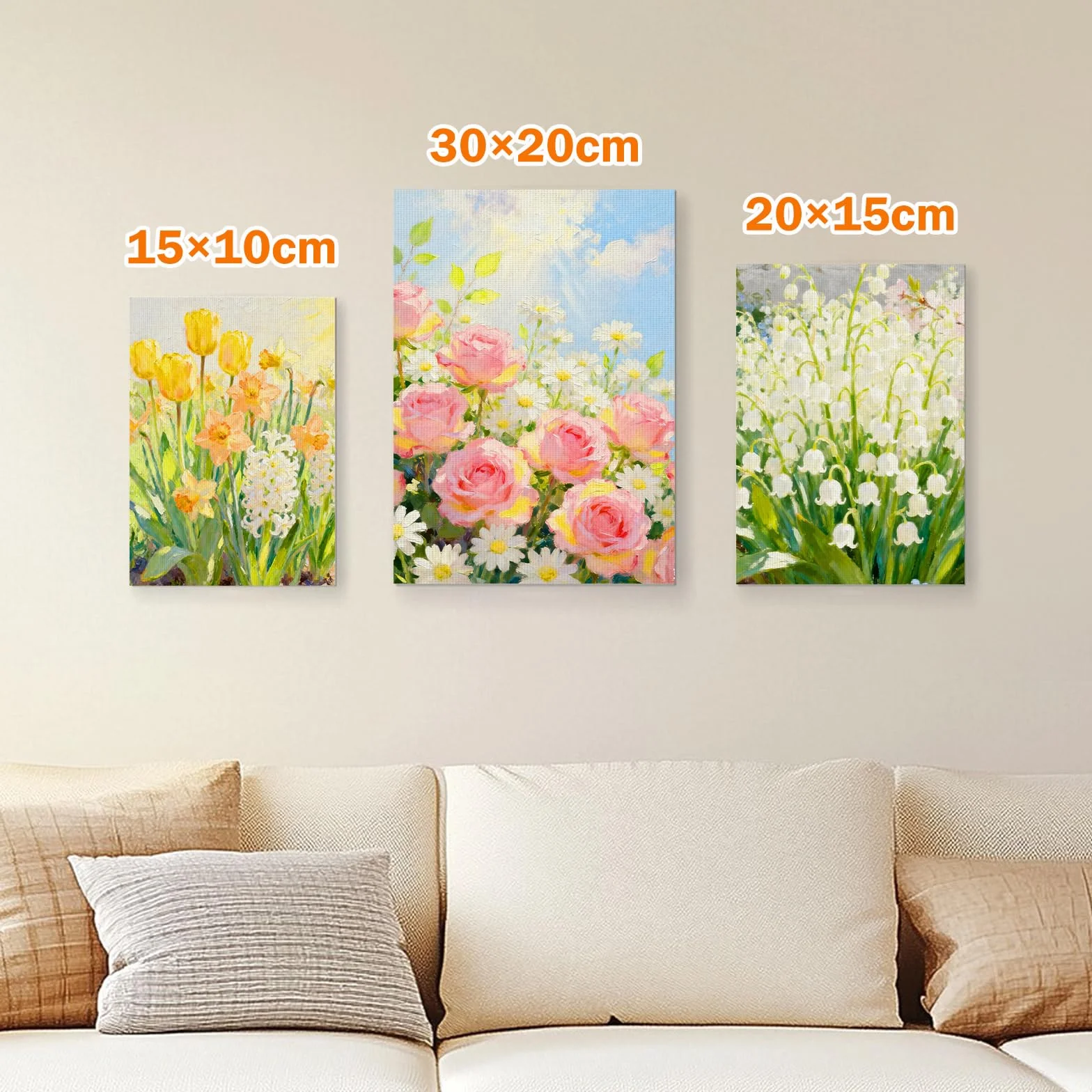 9 Set Tela per Dipingere 30x20, 20x15, 15x10 cm Tele per Dipingee, Telaio Arte Tela Bianca, Tele Intelaiate per Dipingere, Telaio con Tea in 100% Cotone, Tel Intelaiate per Acrilico Pittura Ad Olio