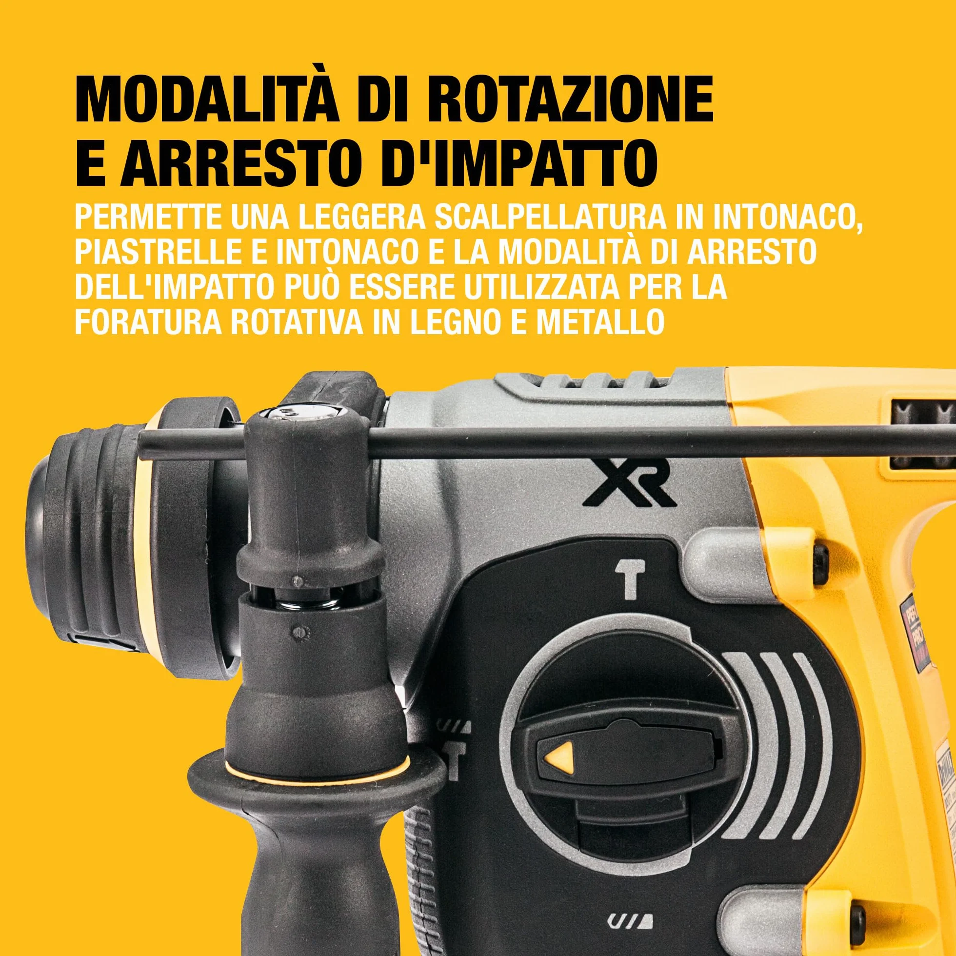 DEWALT 18V XR Trapano a Percussione Brushless 24mm SDS-Plus con 2 batterie da 5Ah, Caricabatterie Multi-Voltaggio XR e Kitbox TSTAK Heavy Duty, DCH273P2T-QW
