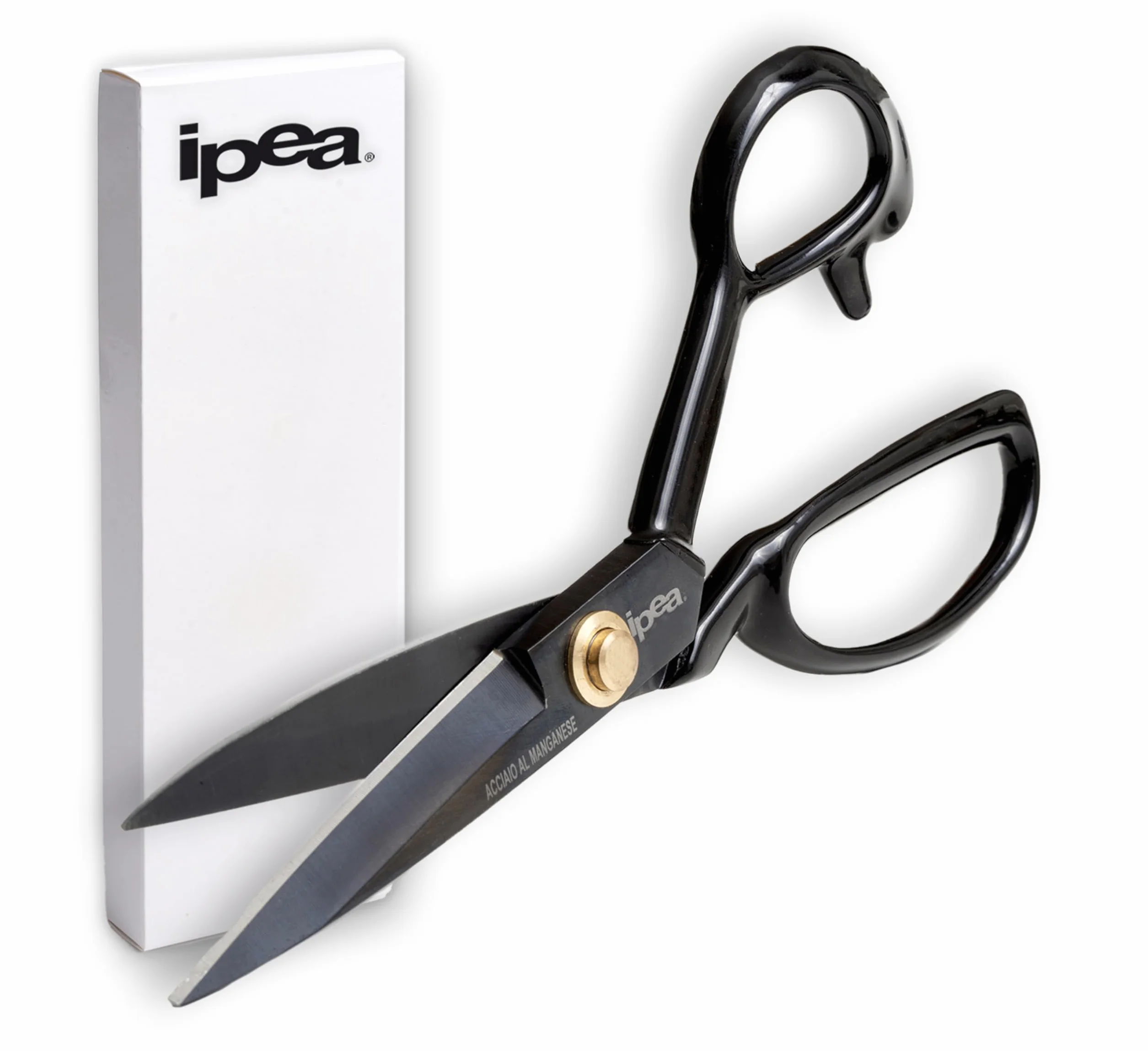 IPEA Forbici da Sarta professionali con Lame in Acciaio al Manganese e Impugnatura Super Comfort per un Uso Prolungato – 21 cm (8" pollici) – Forbice da Sarto per Taglio Tessuti, Vestiti, Sartoria