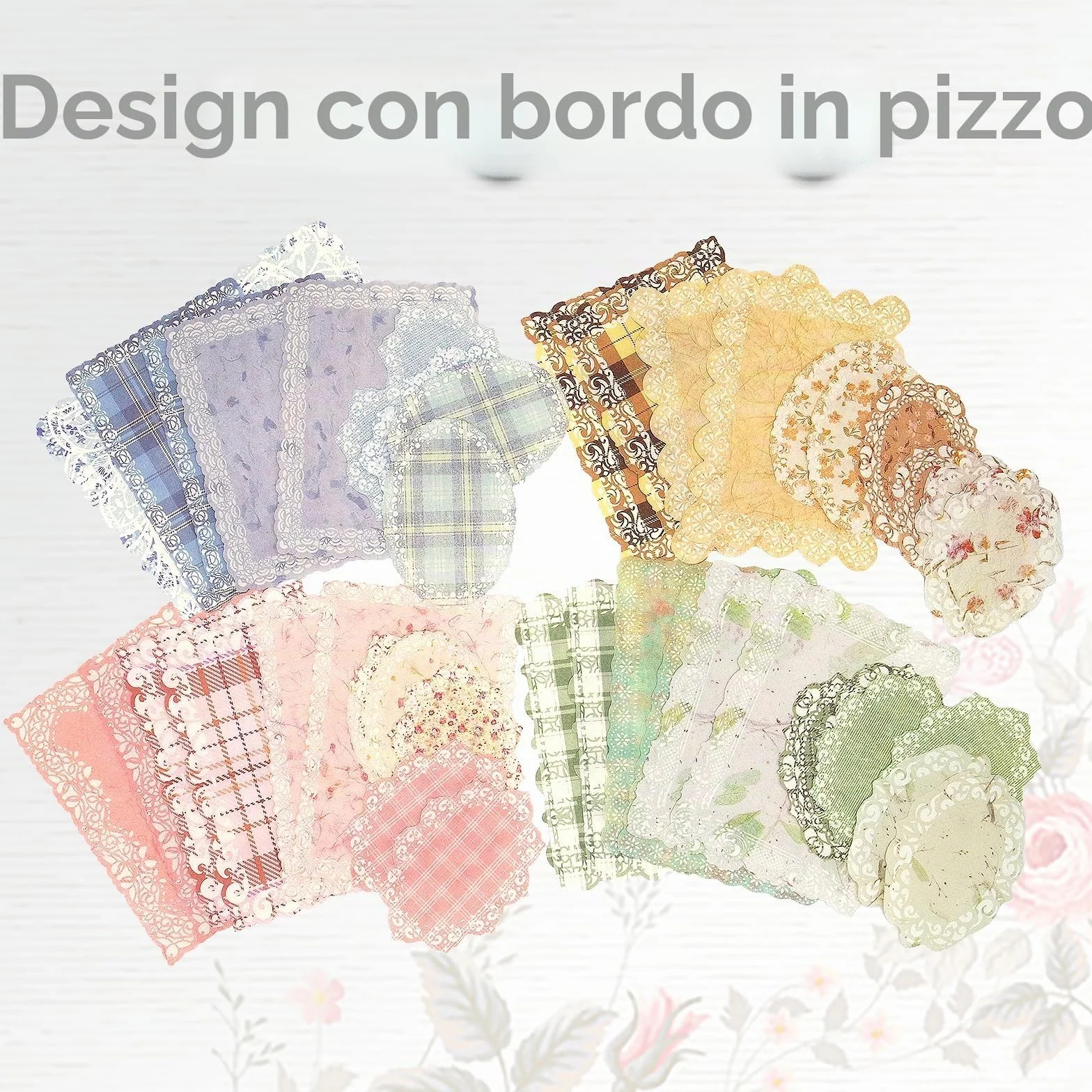 Kit Scrapbooking Vintage 400 Pezzi – Carta Scrapbooking e Adesivi Floreali per Album, Diario, Bullet Journal e Collage – Scrapbooking Accessori con Stickers Aesthetic, Fai da Te e Artigianato Creativo