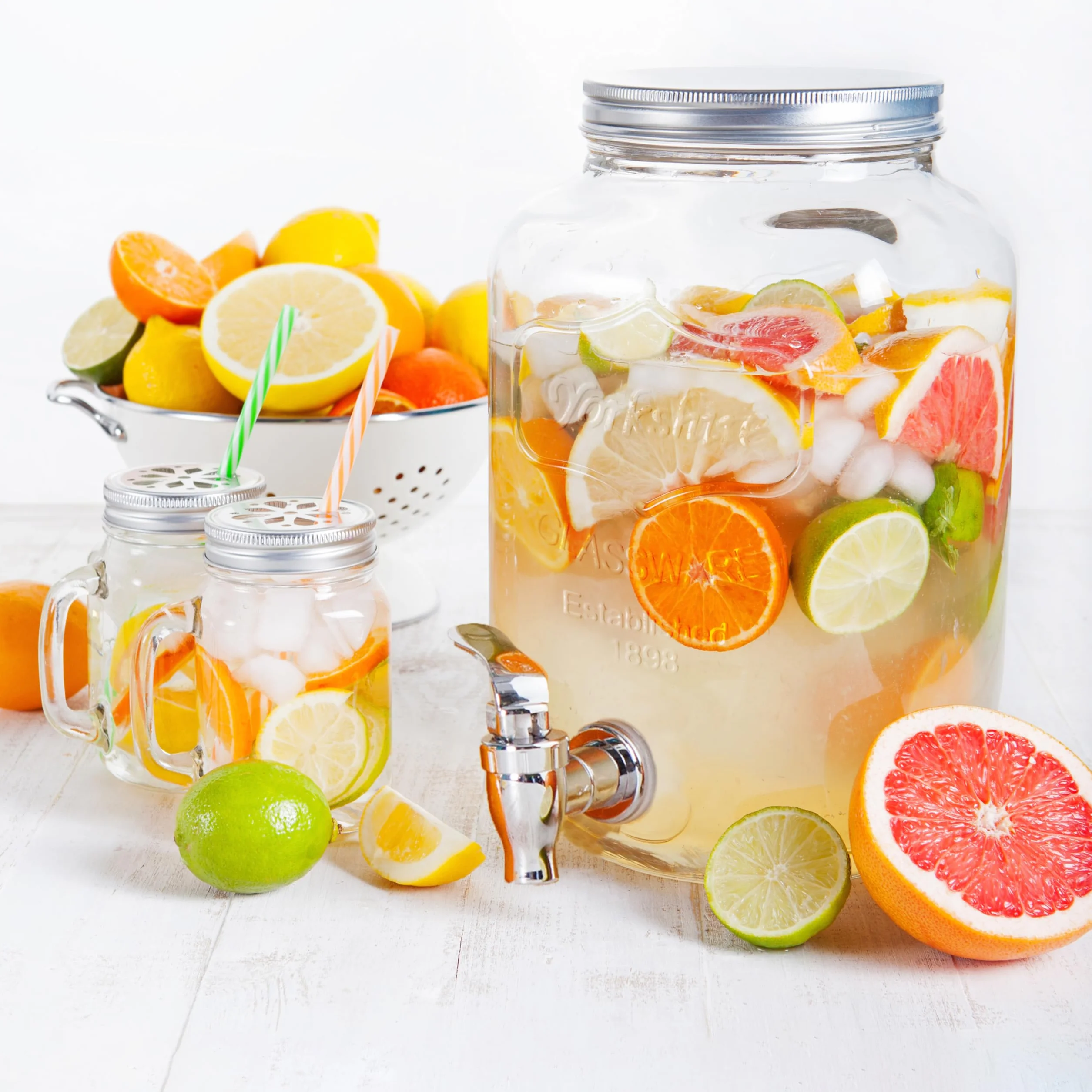 Saveur et Degustation FONTAINE 4 l trasparente 15 x 15 x 25,5 cm bevanda in vetro
