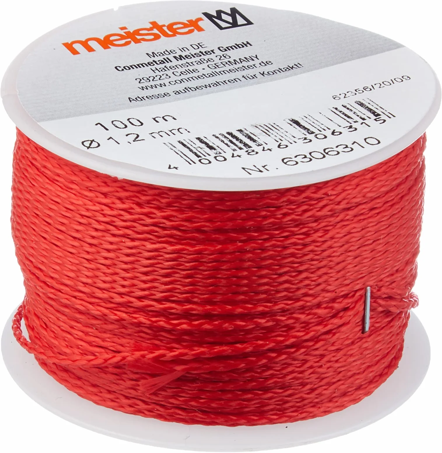 Maestro filo da muratore 100 m X Ø 1,2 mm, rosso, PE, 6306310