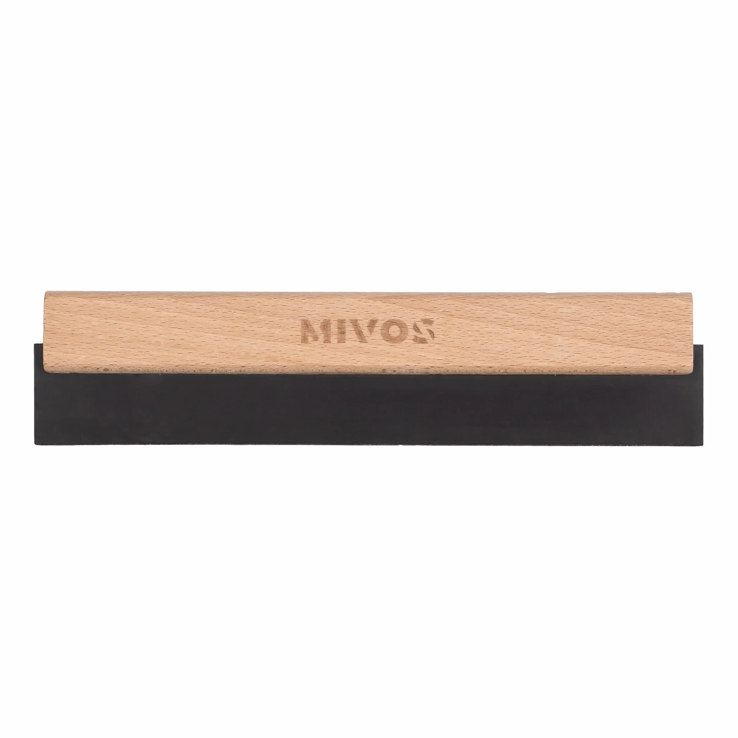 MIVOS Spatola in gomma - Set di spatole per piastrelle - 150 mm - 200 mm - 250 mm - 300 mm - Manico in legno per stuccare - Gomma per stuccare - Stuccatura - Made in EU