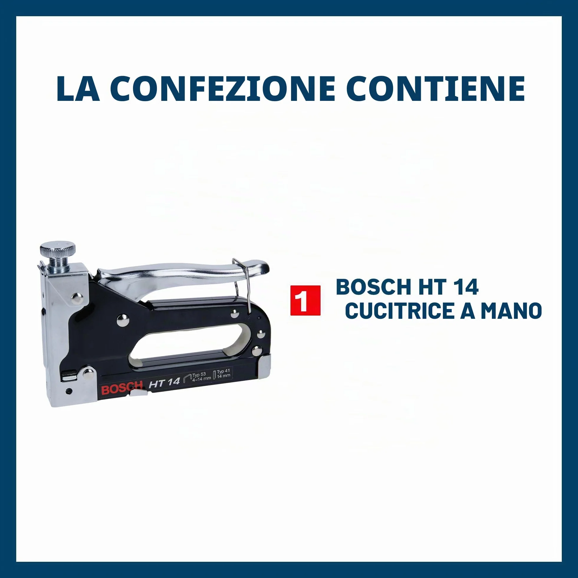 Bosch Professional graffatrice manuale HT 14, legno, tipo di graffa 53