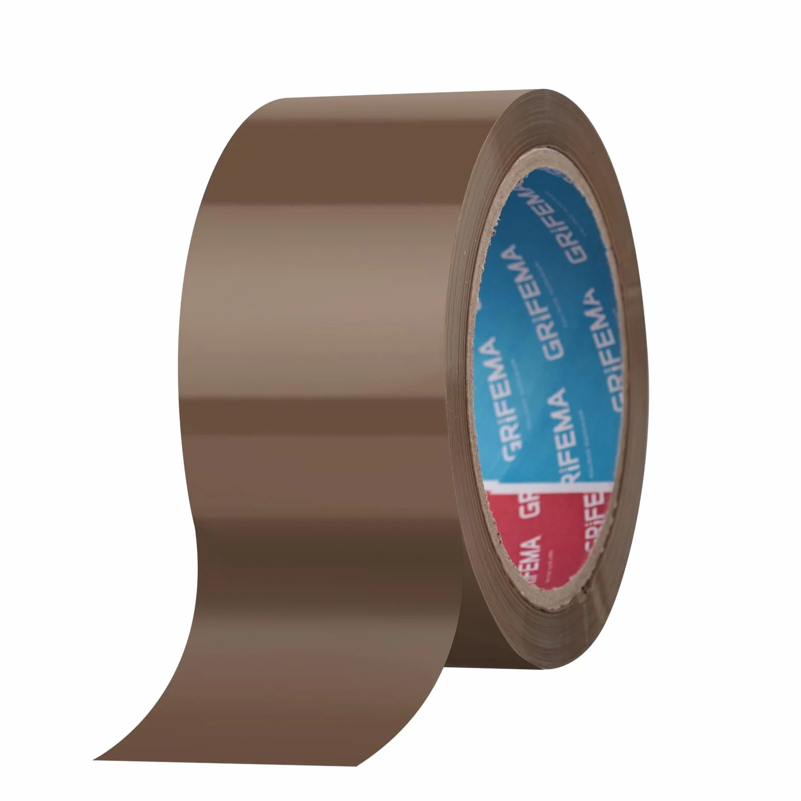 GRIFEMA GA4004-1 Nastro Imballaggio Silenzioso, Adesivo per Sigillare Scatole Cartone, Spedizioni, Traslochi, Resistente, 66 m x 50 mm, Marrone