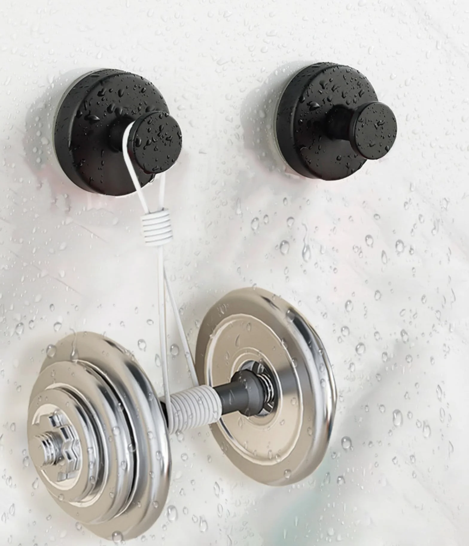 Gancio a ventosa, 4 pezzi, portasciugamani con ventosa, gancio per asciugamani argentato, riutilizzabile, gancio a ventosa extra forte, impermeabile, per bagno e cucina