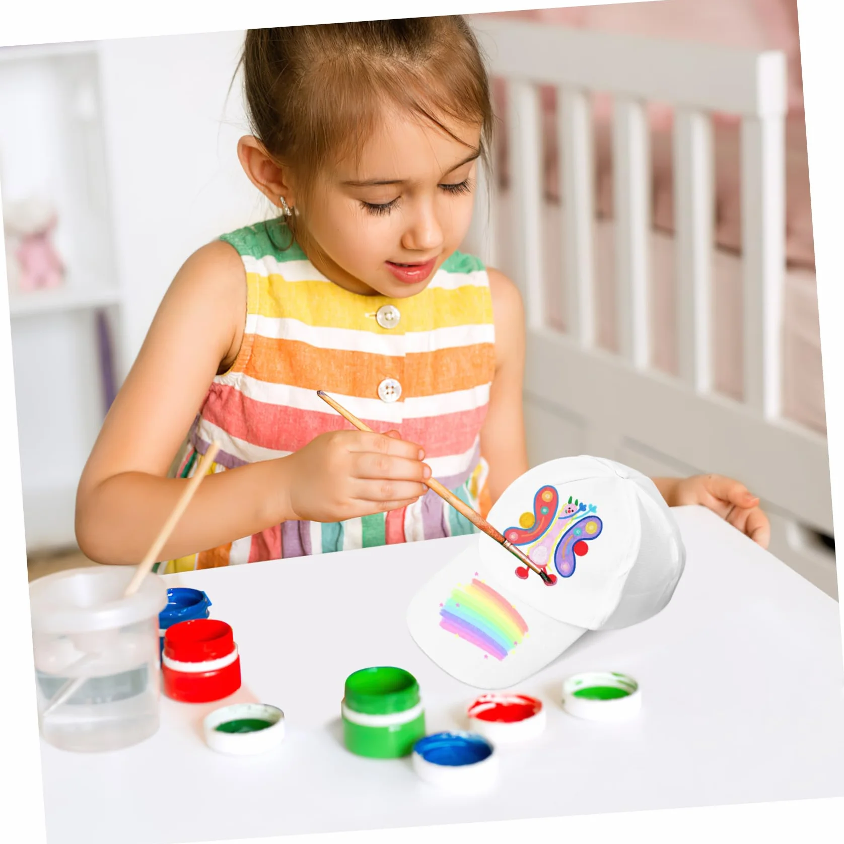 PACKOVE Set di 20 cappelli da disegno con graffiti per bambini, stile vintage, per bambini, per il fai da te, per il fai da te, per il fai da te, per l'estate, per la pittura, per il papà e l'uomo