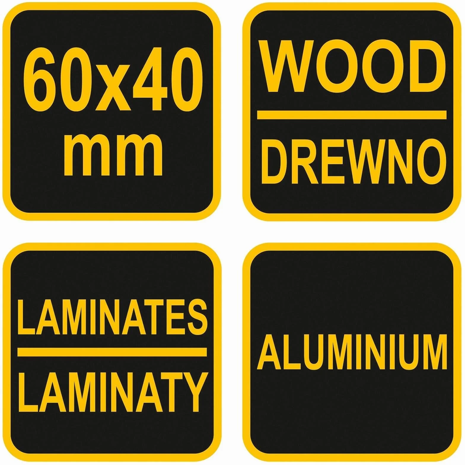 Raspa per Cartongesso 60 x 40 mm - Manico Piccolo in Plastica per Legno, Laminato - Pialla e Lima