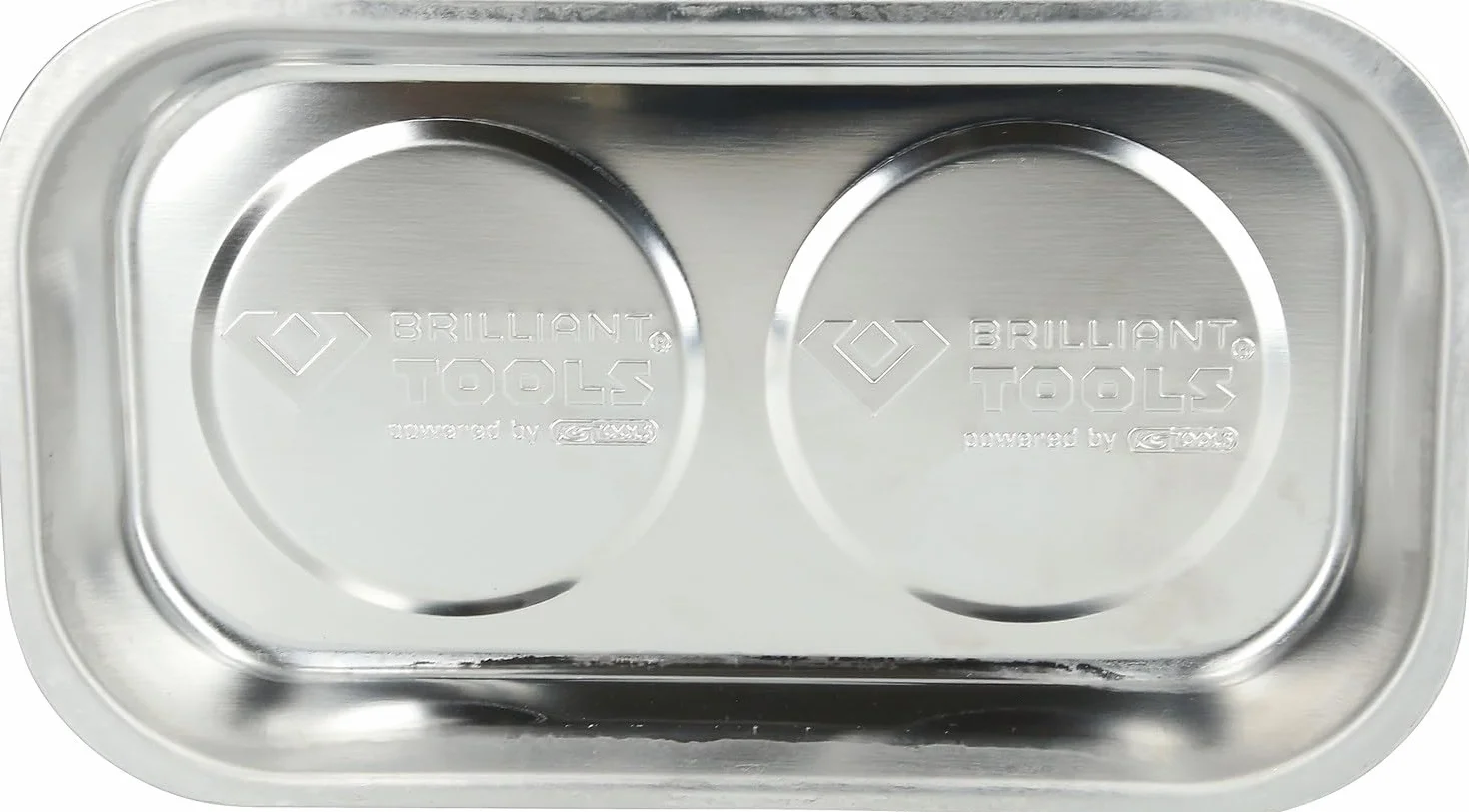 BRILLIANT TOOLS BT691165 Vassoio magnetico / vaschetta in acciaio inox, 140 x 240 mm [Powered by KS TOOLS]