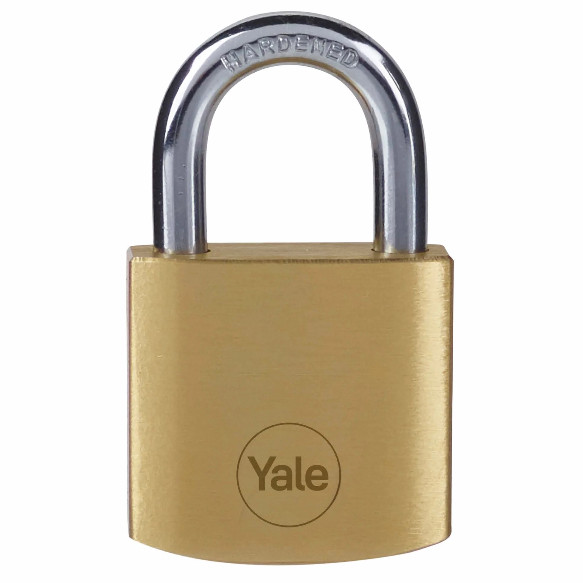 Yale Lucchetto in ottone Y110B/30/115/1 corpo 30mm, arco in acciaio, 3 chiavi, confezione da 2 lucchetti