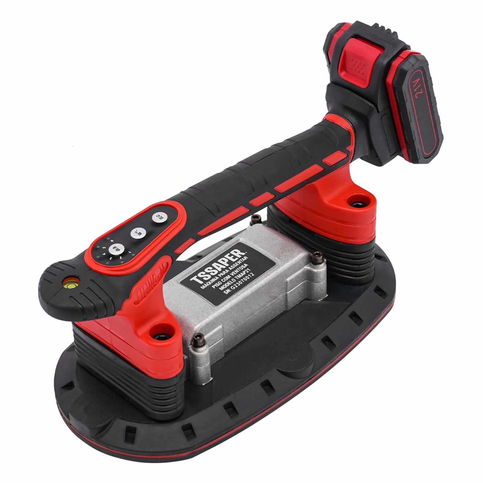 Vibratore per piastrelle a 6 velocità regolabile per piastrelle da 30 – 240 cm, dispositivo di vibrazione per piastrelle, per pavimenti e piastrelle, max. 13000 rpm, con 2 batterie