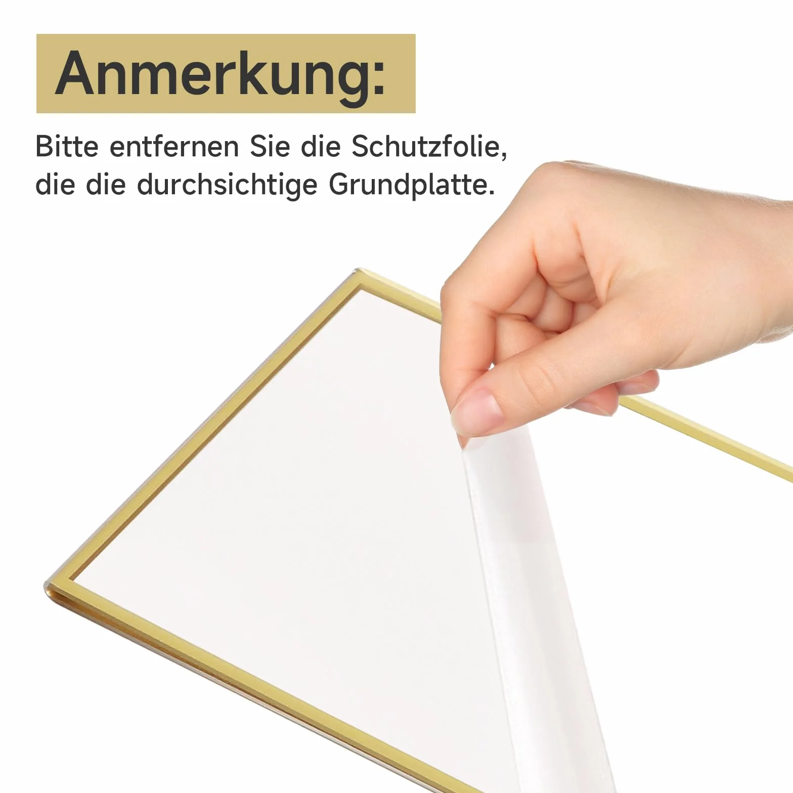 SAN LIKE Cornice per foto A4 in oro, 6 pezzi Trasparenti portacarte da tavolo in acrilico, Cornice dorata doppia faccia, Espositore in stile cavalletto per numeri da tavolo di nozze, banchetti