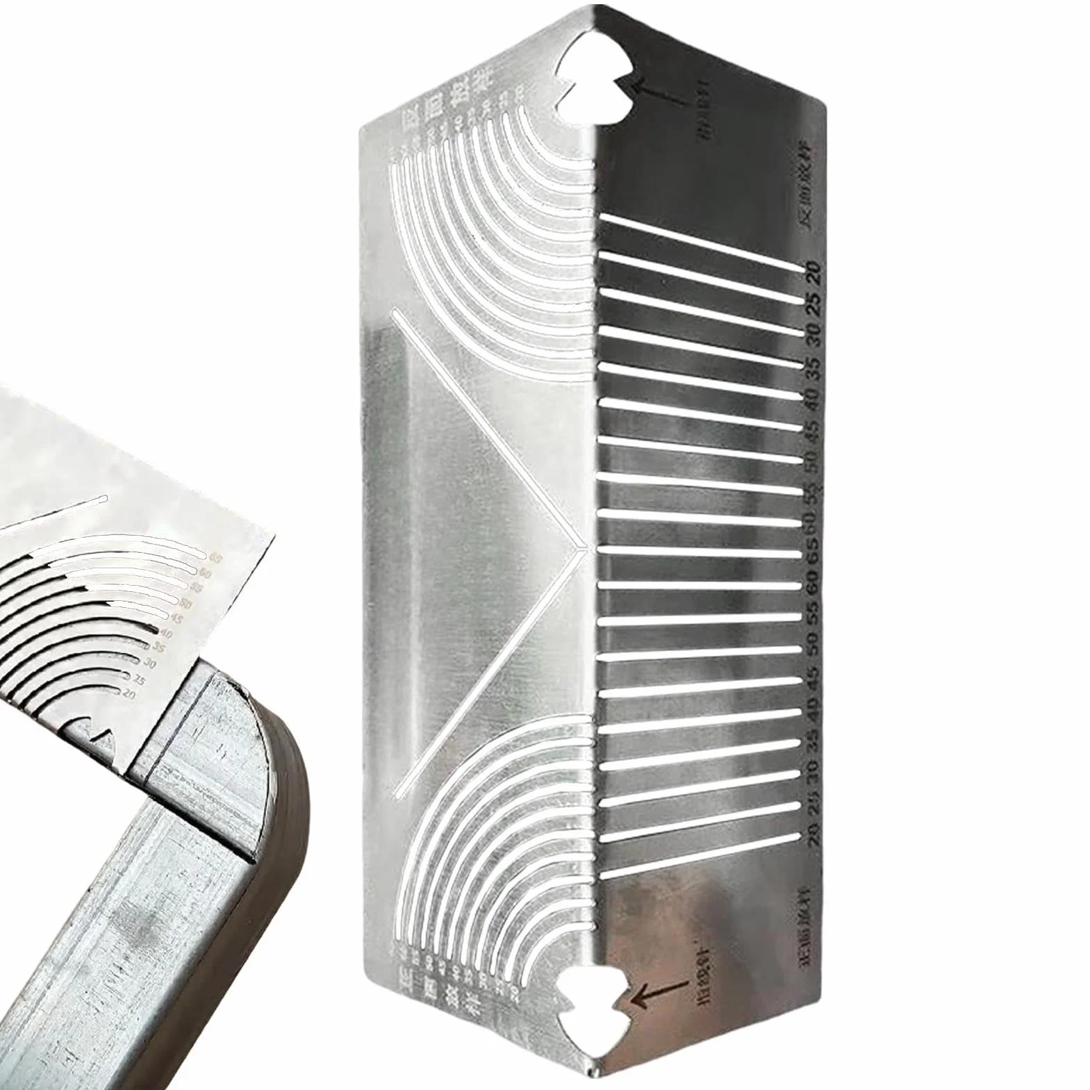 Square Tube Bending, Arc Scriber Tool, Metal Scriber Tool, Tube Marking Tool, Multi-Functional Scribe for Square Tube Bend Marking, Ideal for Craftsmen and Engineers Bending and Metal Marking