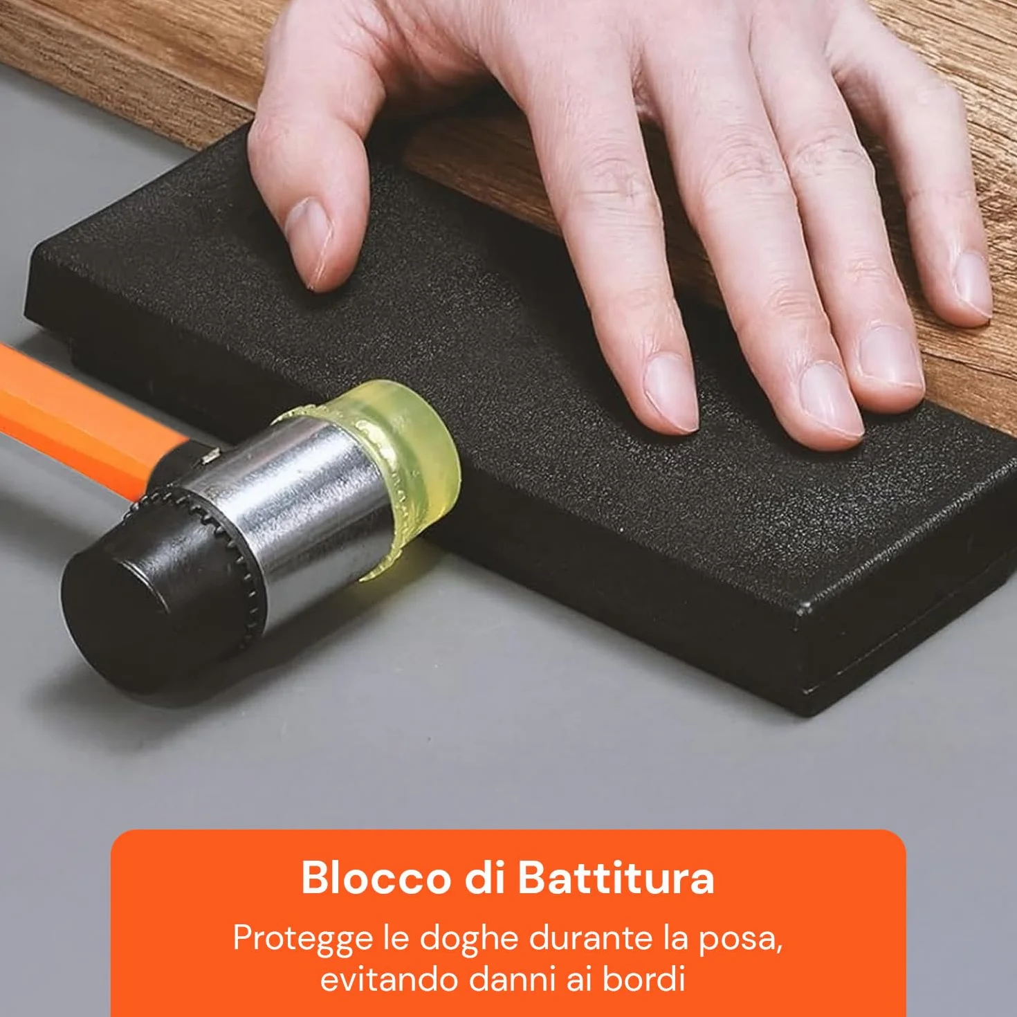 Avilia – Kit 43 Pezzi per Pavimento Laminato con Martello Ergonomico, Distanziatori a Cuneo, Blocco di Battuta e Tiralame per Installazione Fai-da-Te Precisa e Ordinata