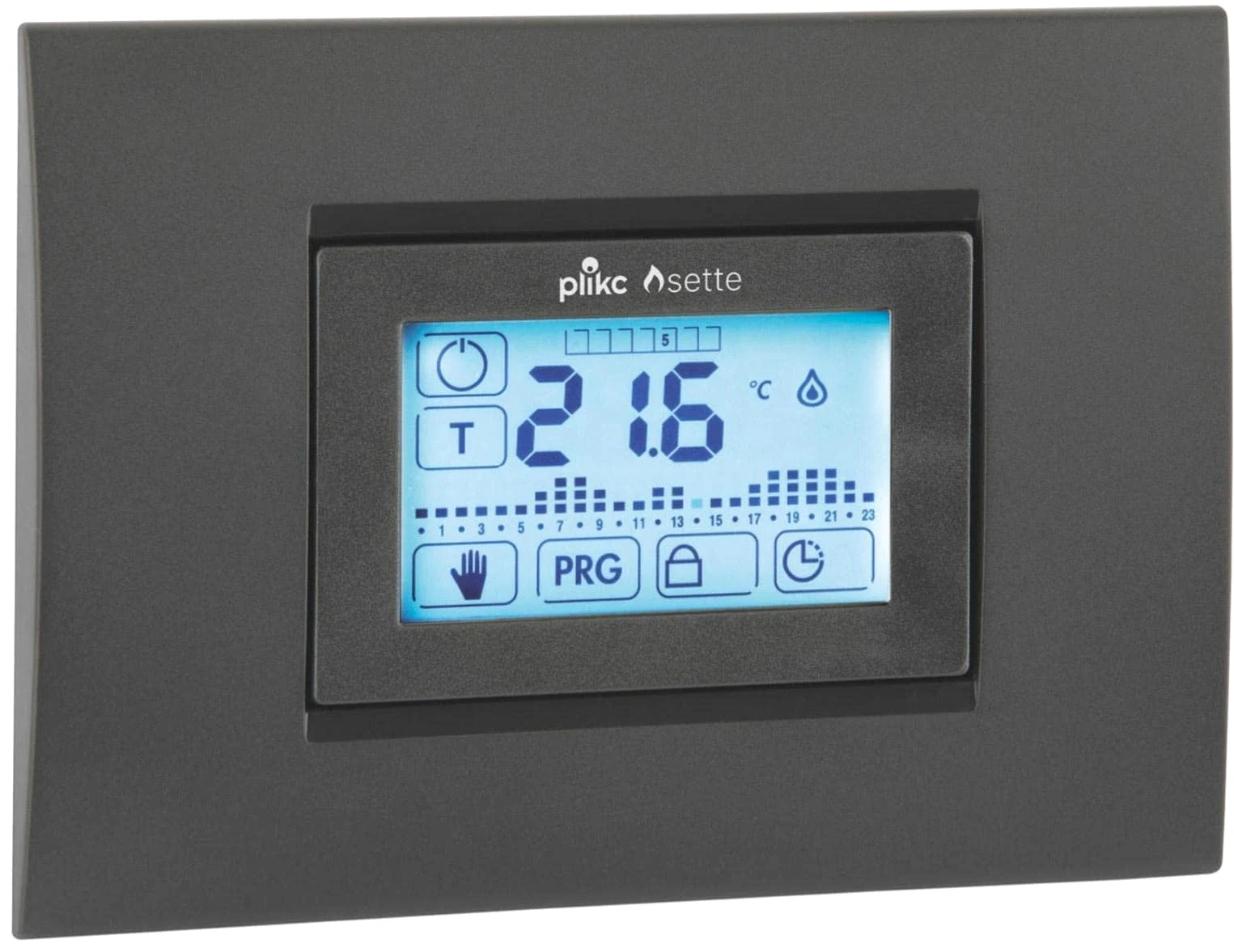 Cronotermostato Touch Screen Settimanale da Incasso a Batterie - Plikc Sette - PLK267608