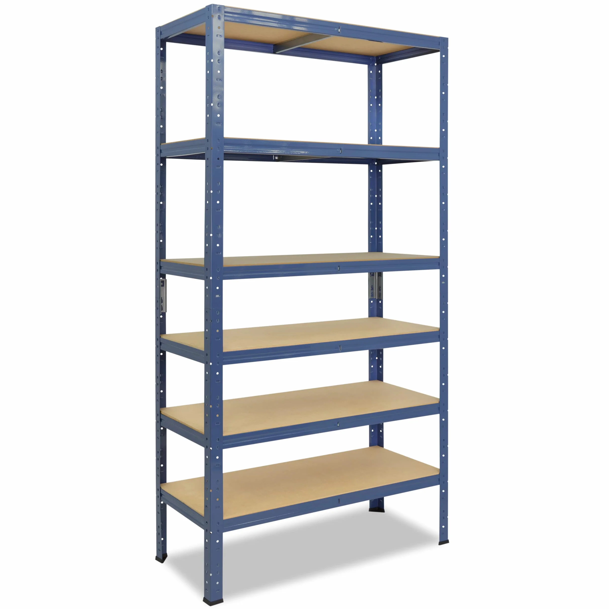 shelfplaza® 200x90x30cm HOME Scaffale metallo per carichi pesanti blu con 6 ripiani con 145kg capacità di carico/Scaffali in metallo per garage come scaffali per ripostiglio o officina