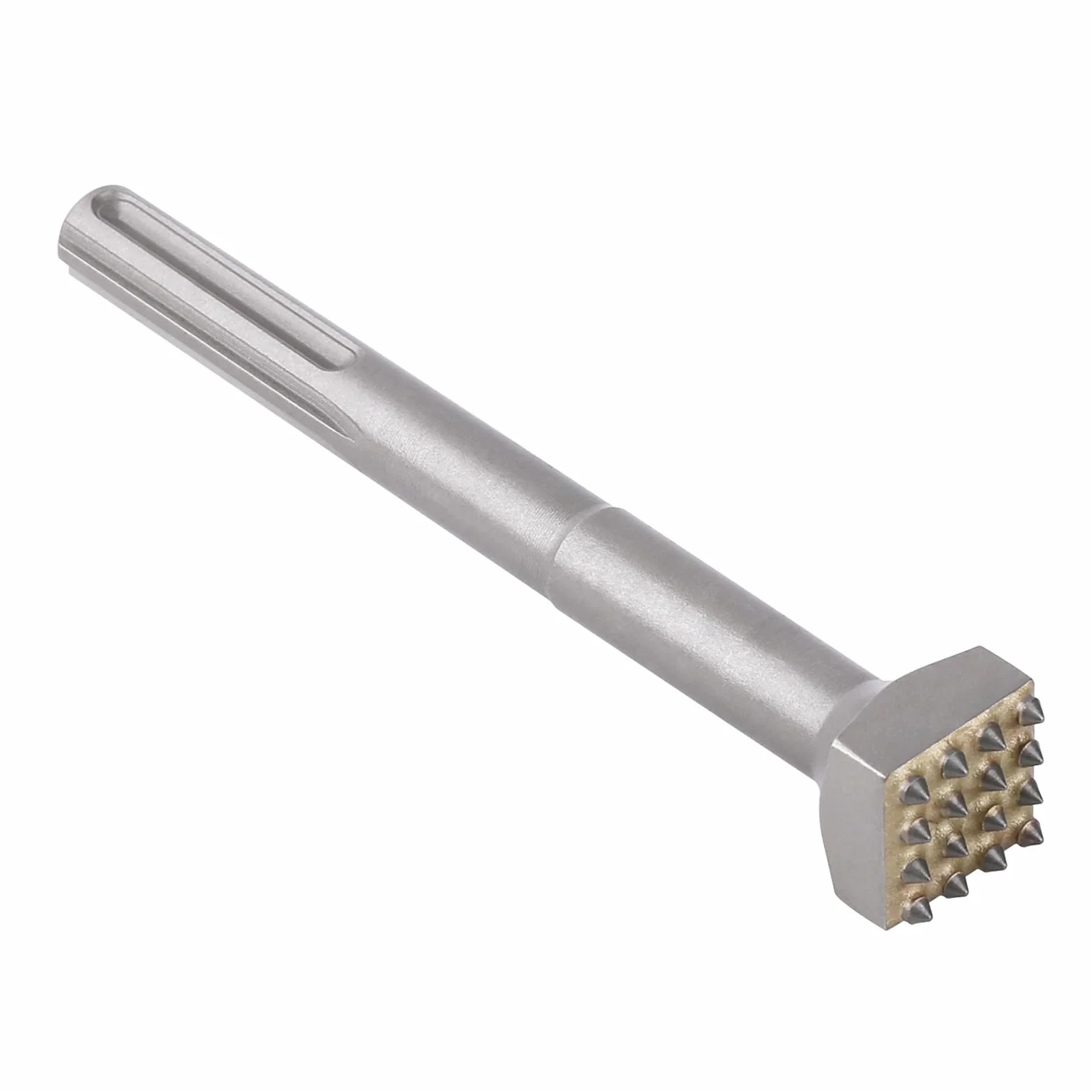SDS MAX Scalpello per piastrelle, 216 mm, 16 denti, in metallo duro, raschietto per cemento, ardesia, ponte, muri, piastrelle in ceramica