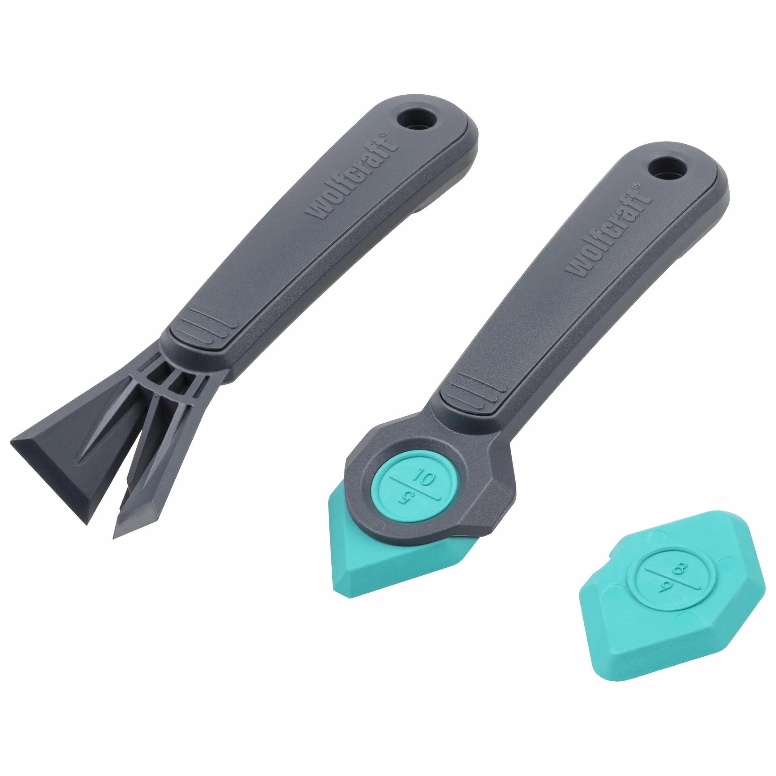 wolfcraft Set "Rinnovo delle fughe", 4 pz. I 4334000 I Per raschiare fughe vecchie e lisciare le nuove fughe in silicone e acrilico