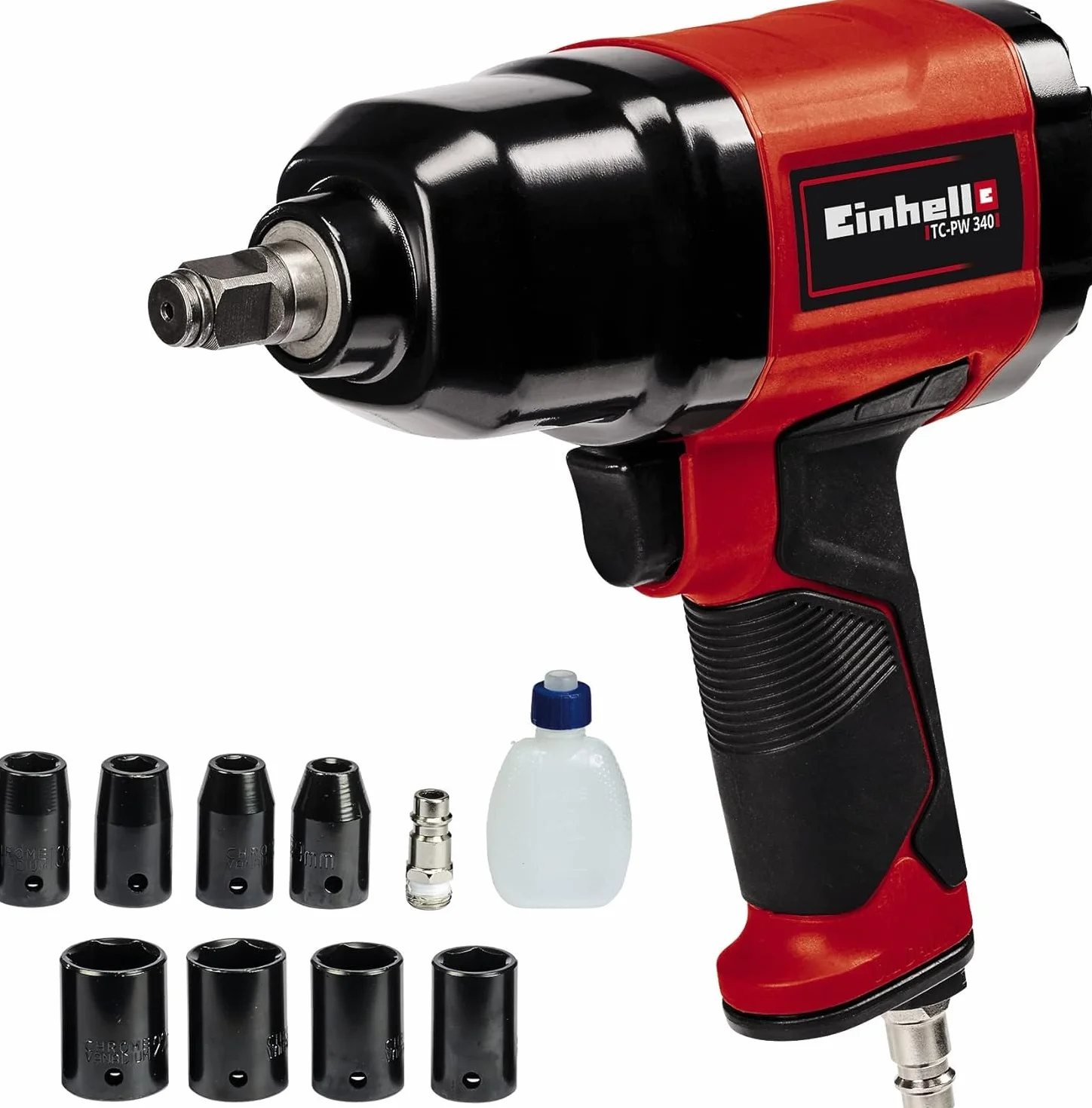 Einhell TC-PW 340 Avvitatore A Impulsi Pneumatico 340 Nm 6.3 Bar 7500 Giri Min