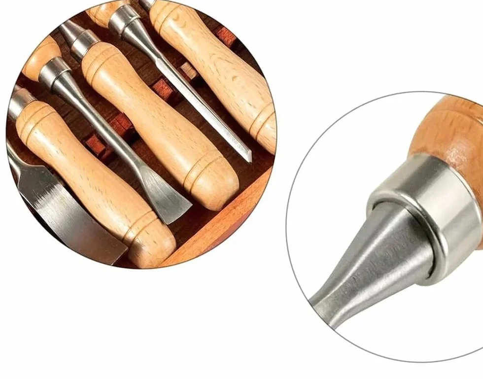 SERIE 12 SGORBIE PER INTAGLIO E INTARSIO LEGNO SCALPELLI UTENSILI